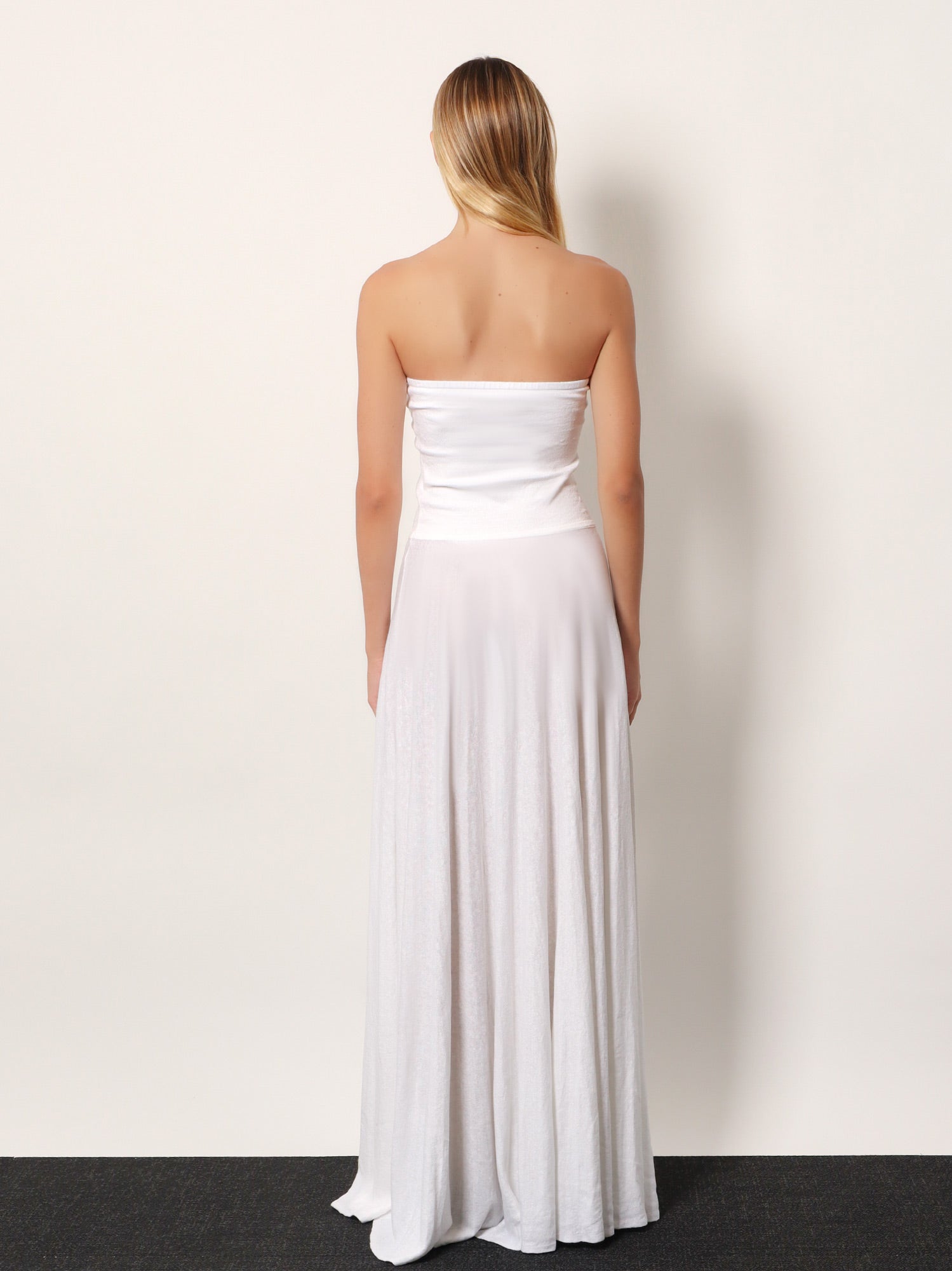 Alaïa Linen Blend Maxi Dress