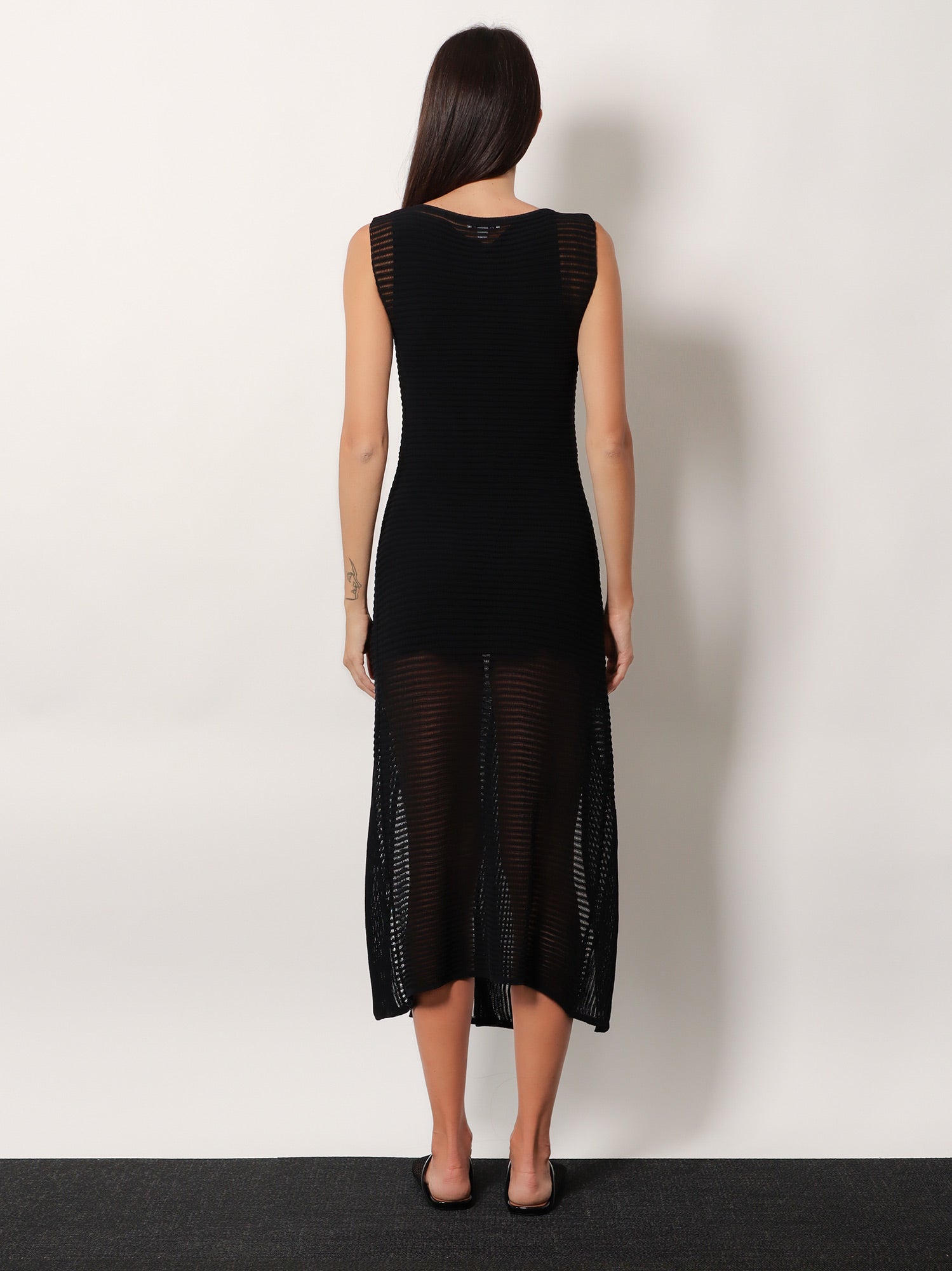 Alaïa Ladder Cotton Blend Dress