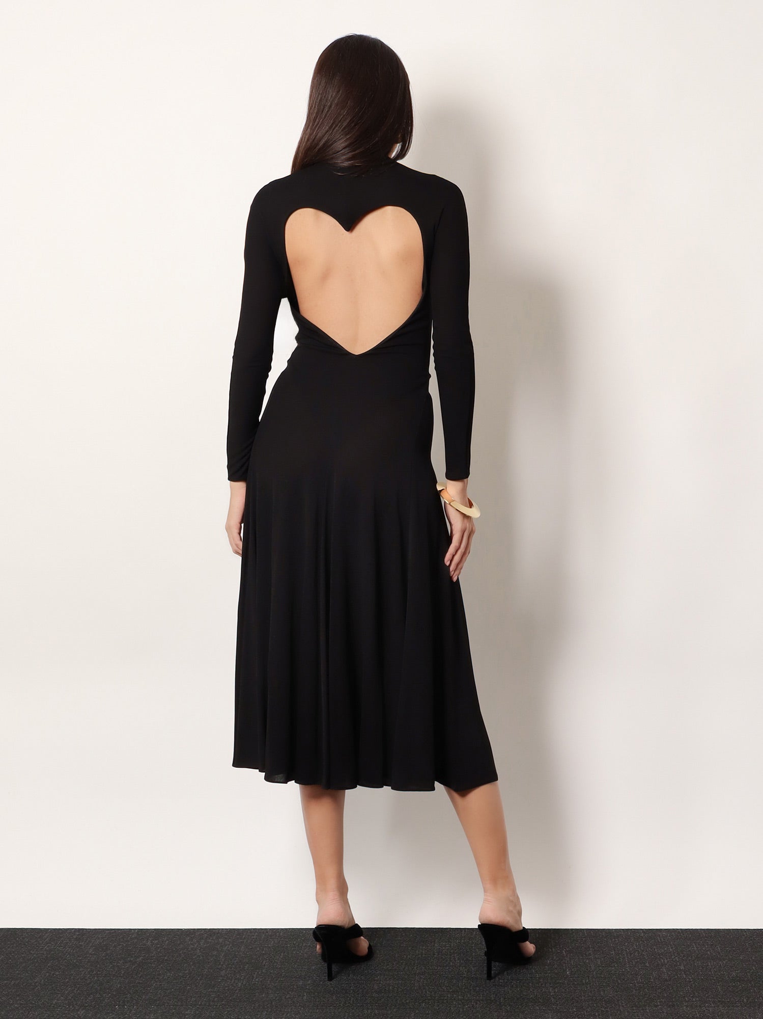 Alaïa Viscose Long Heart Dress