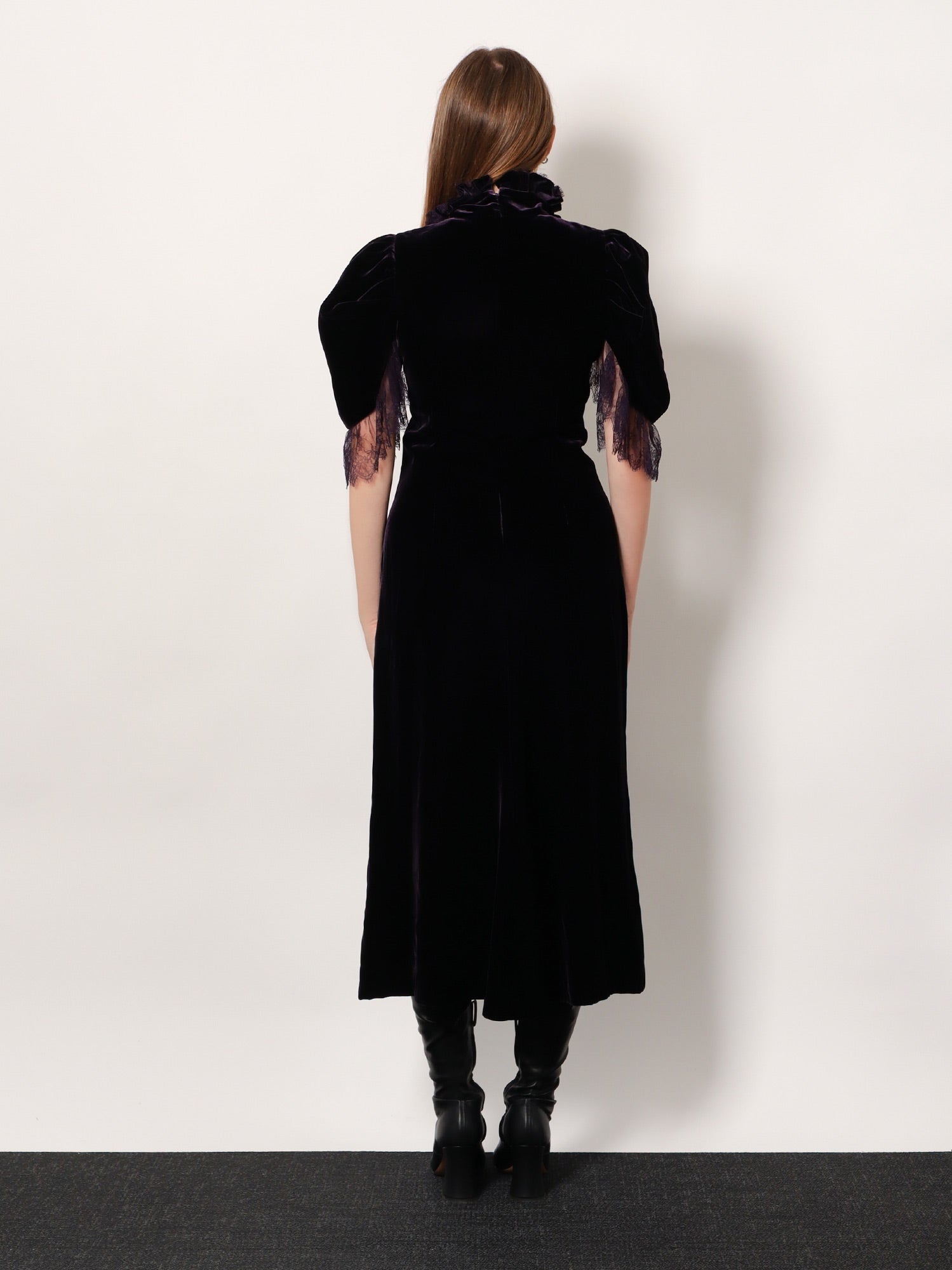 Alexander McQueen Velvet Dress With Silk Lining