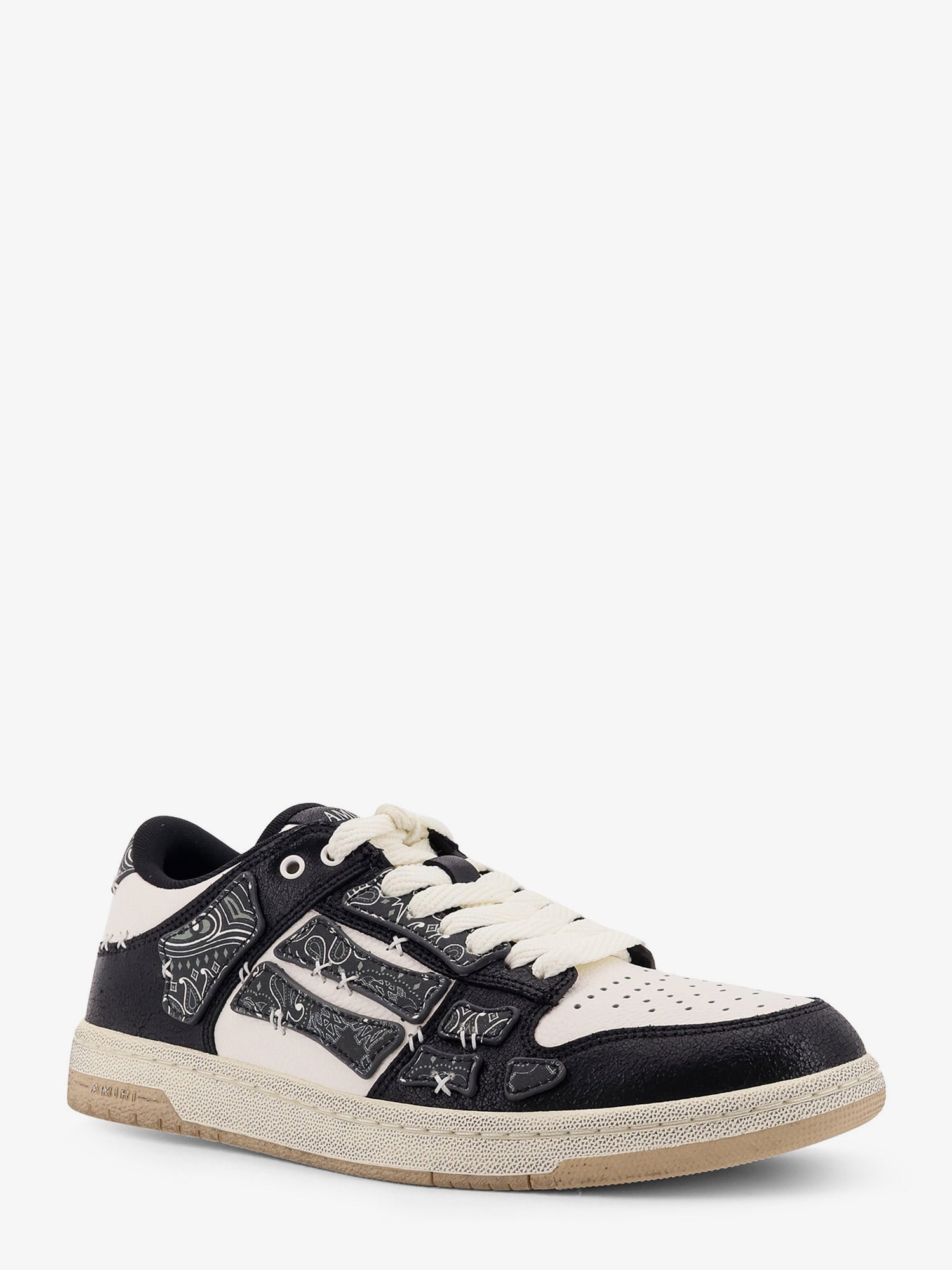 Amiri Bandana Skel Top Low Leather Low-top Sneakers
