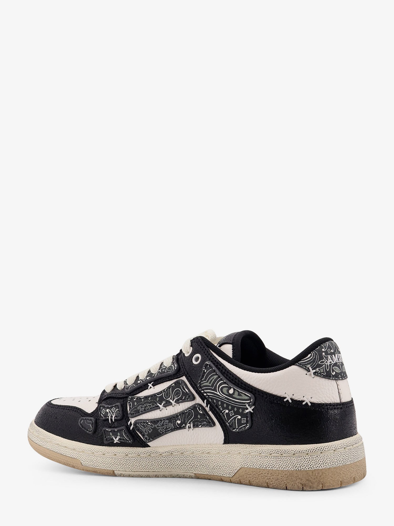 Amiri Bandana Skel Top Low Leather Low-top Sneakers