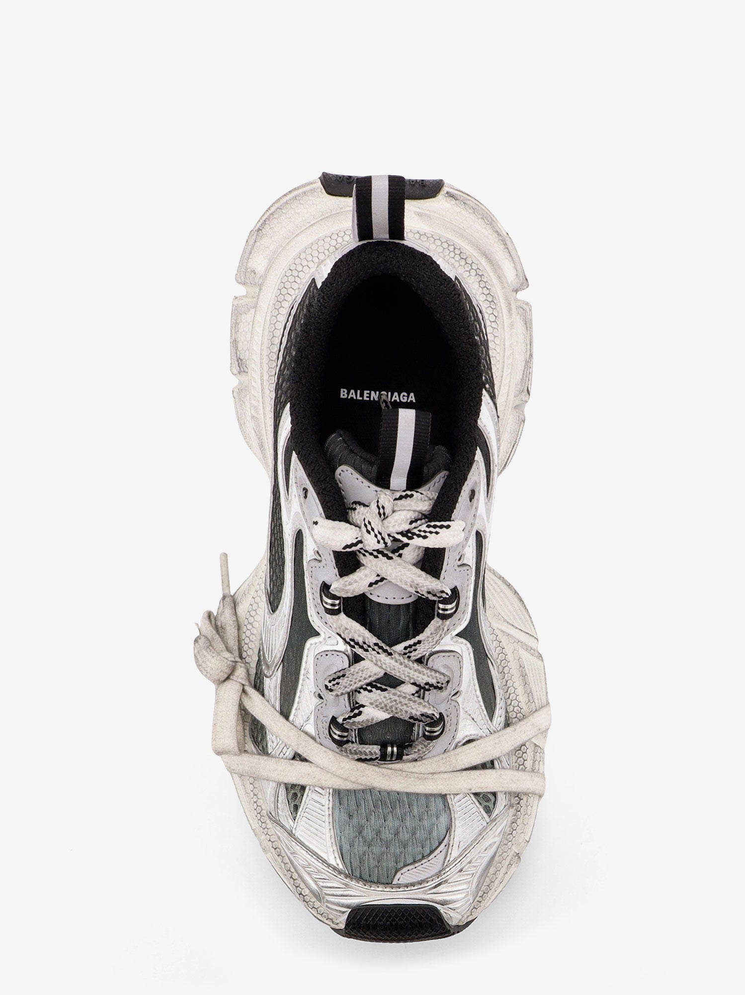 Balenciaga 3xl Gradient Mesh Sneakers With Used Effect