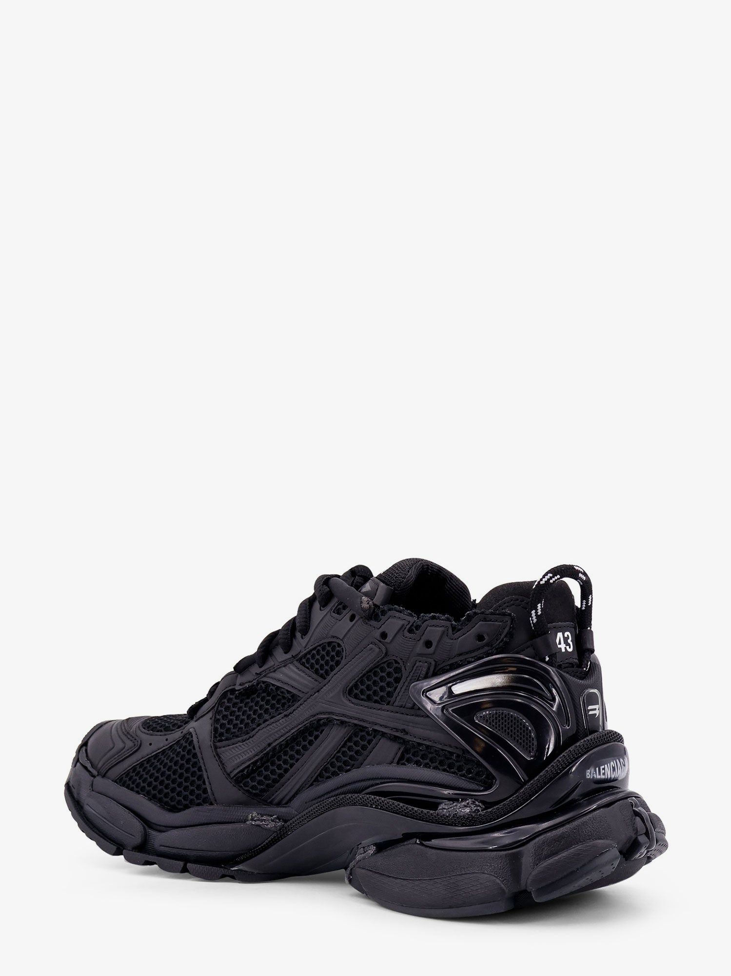 Balenciaga Runner Mesh And Leather Sneakers