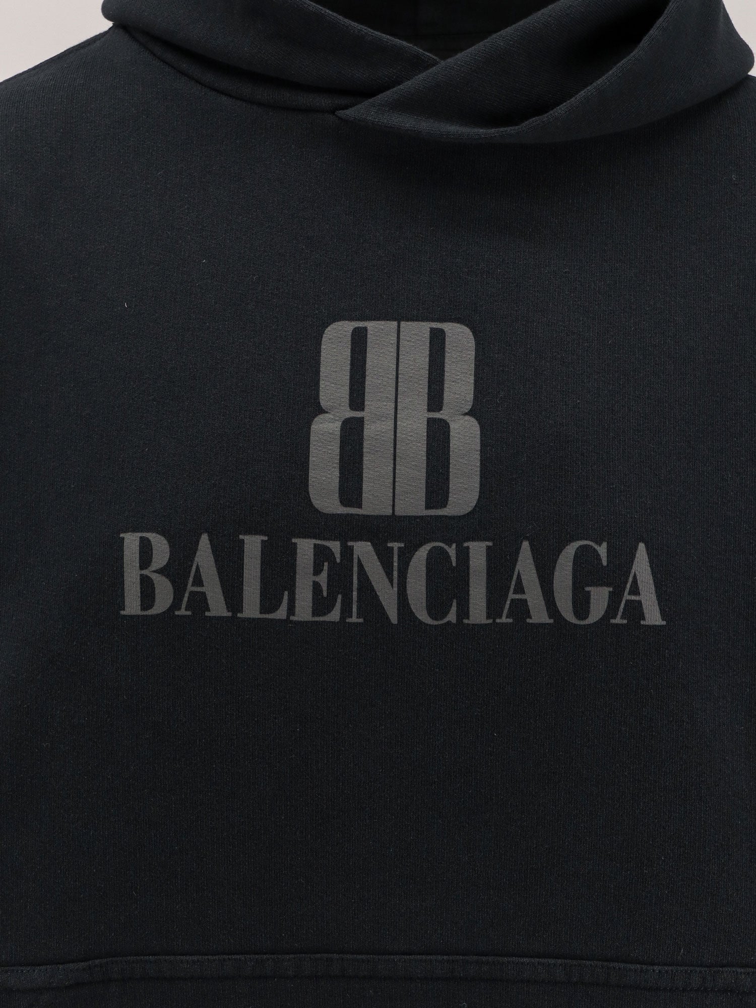 Balenciaga Cropped Cotton Sweatshirt