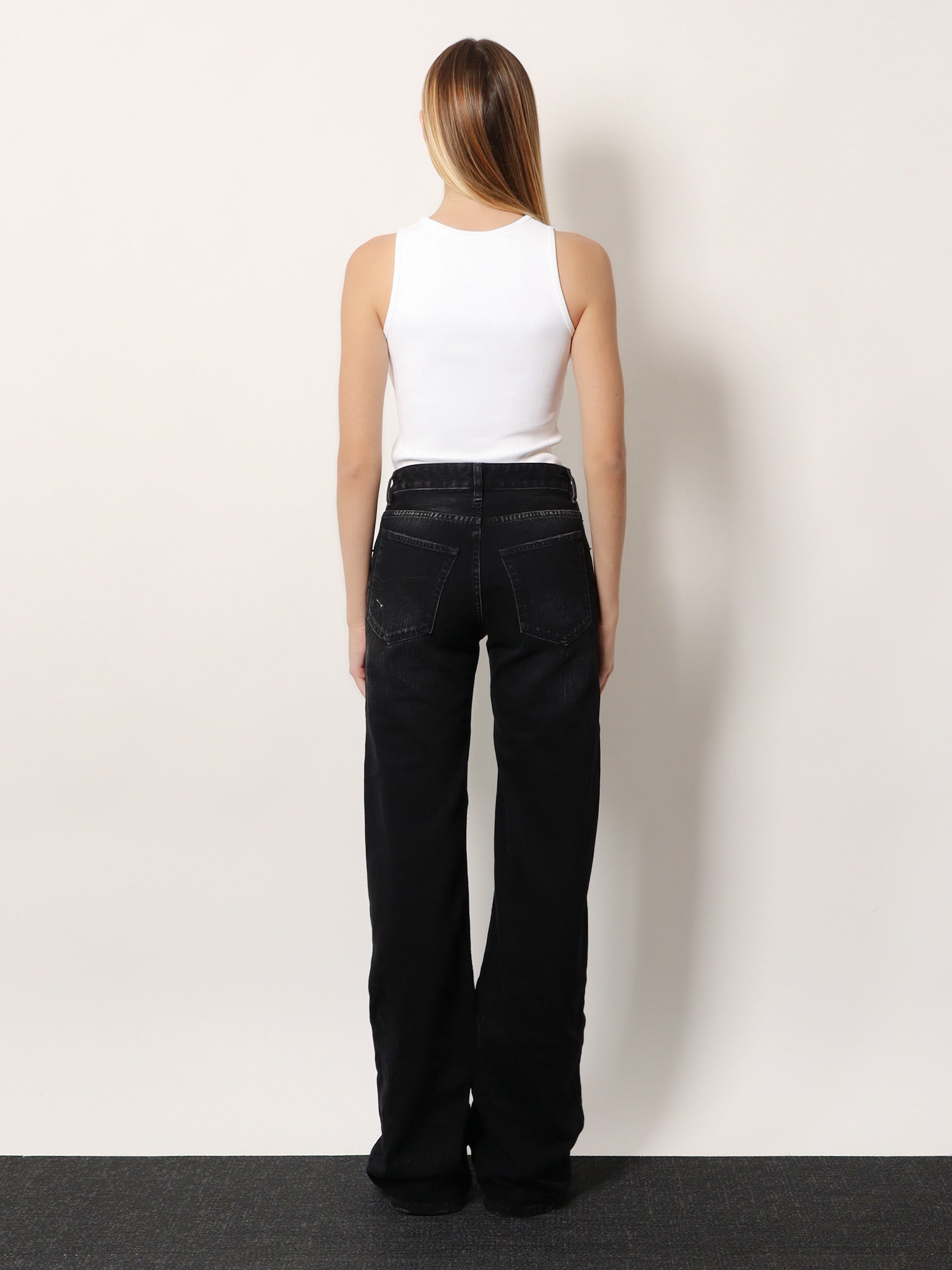 Balenciaga Ribbed Viscose Blend Tank Top