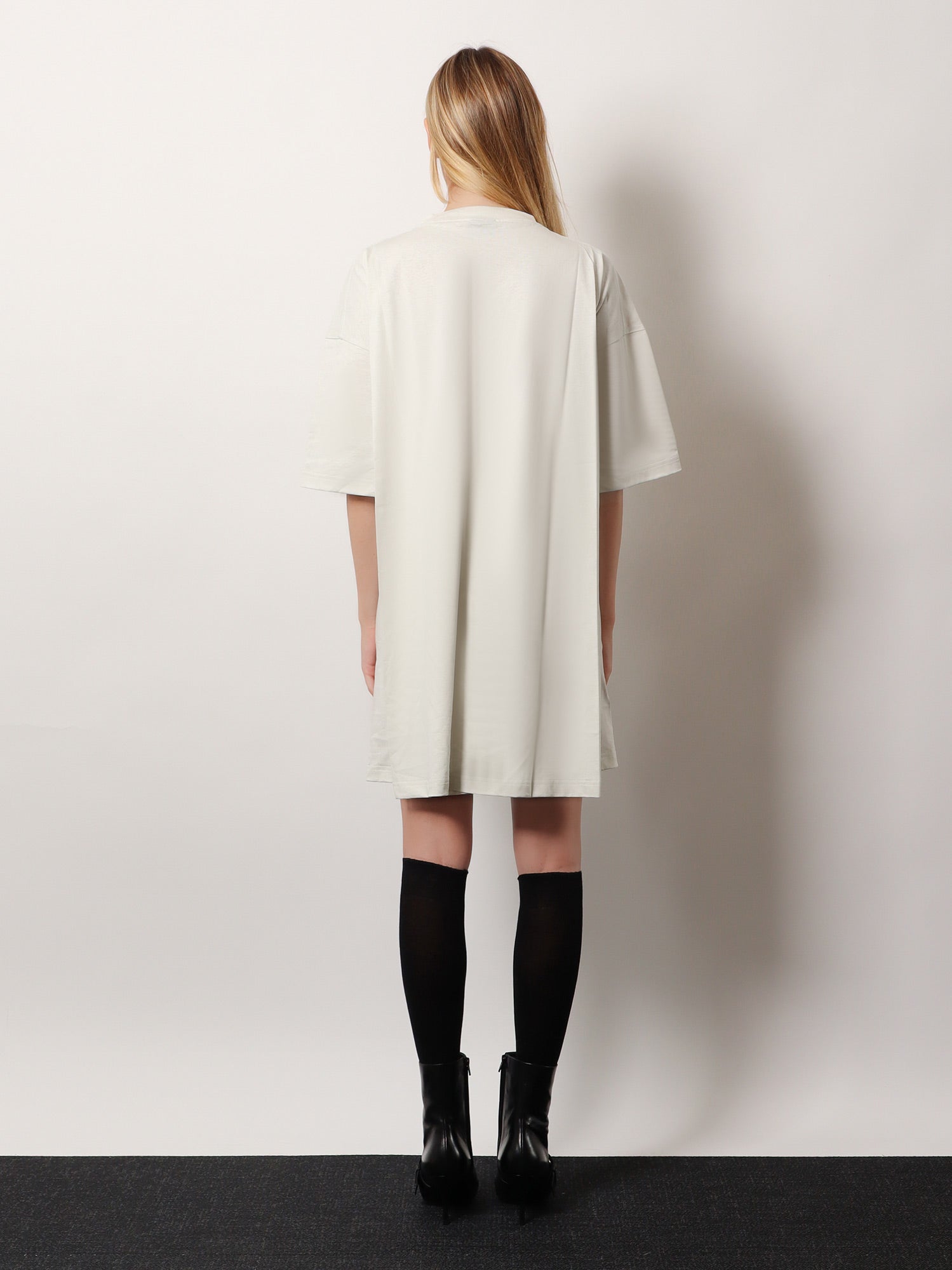 Balenciaga Cotton Jersey Semi Fitted Short Dress