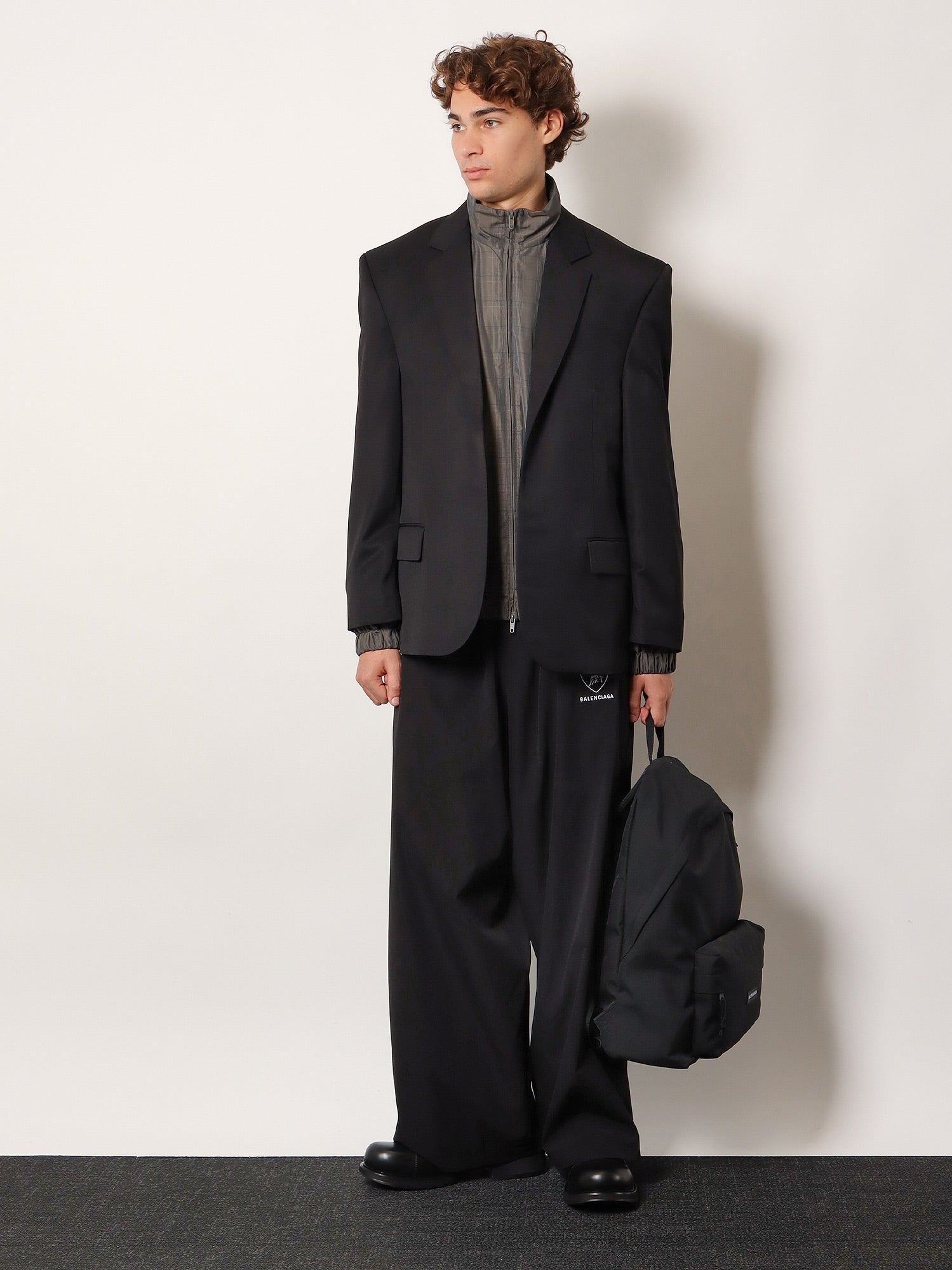 Balenciaga Wool Blazer With Modal Insert