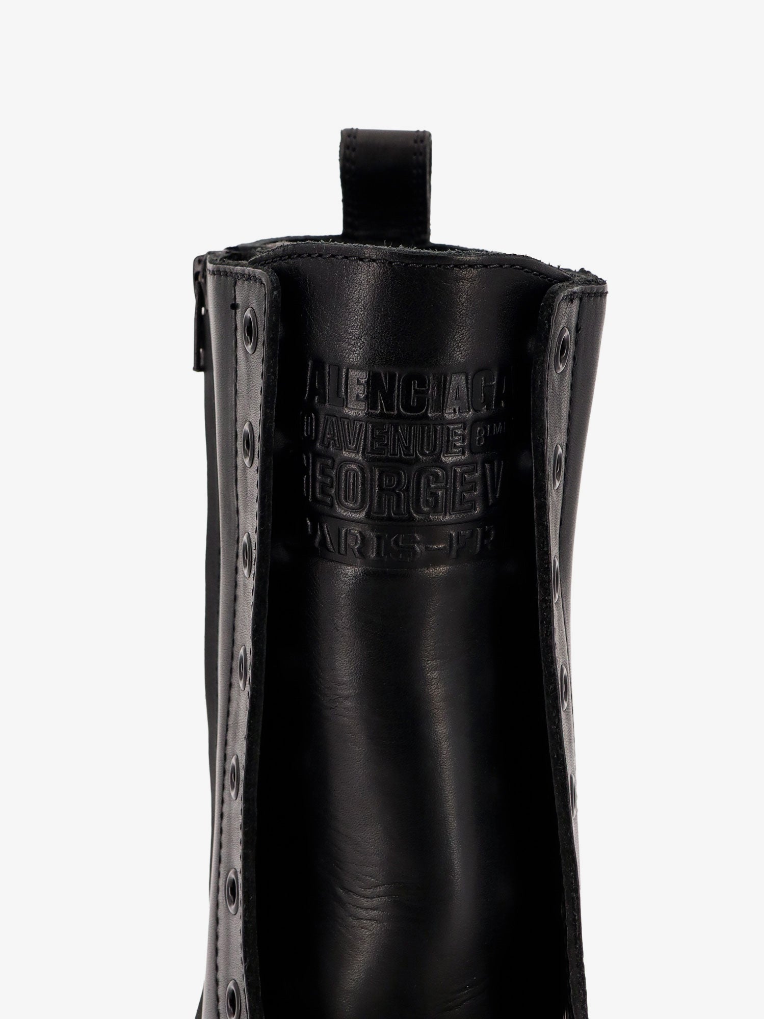 Balenciaga Leather Truck Laceup Boot