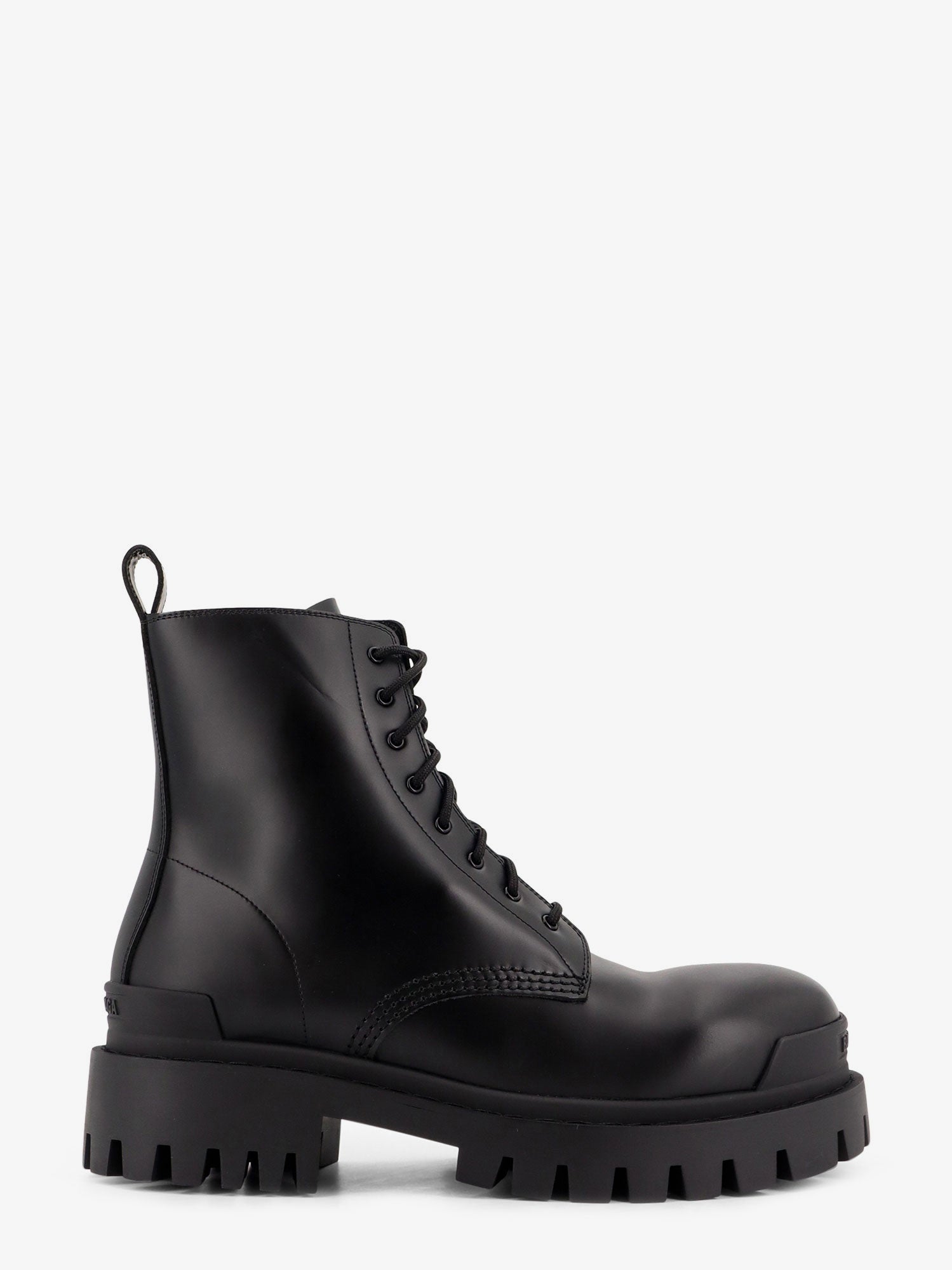 Balenciaga Leather Boots With Maxi Rubber Sole