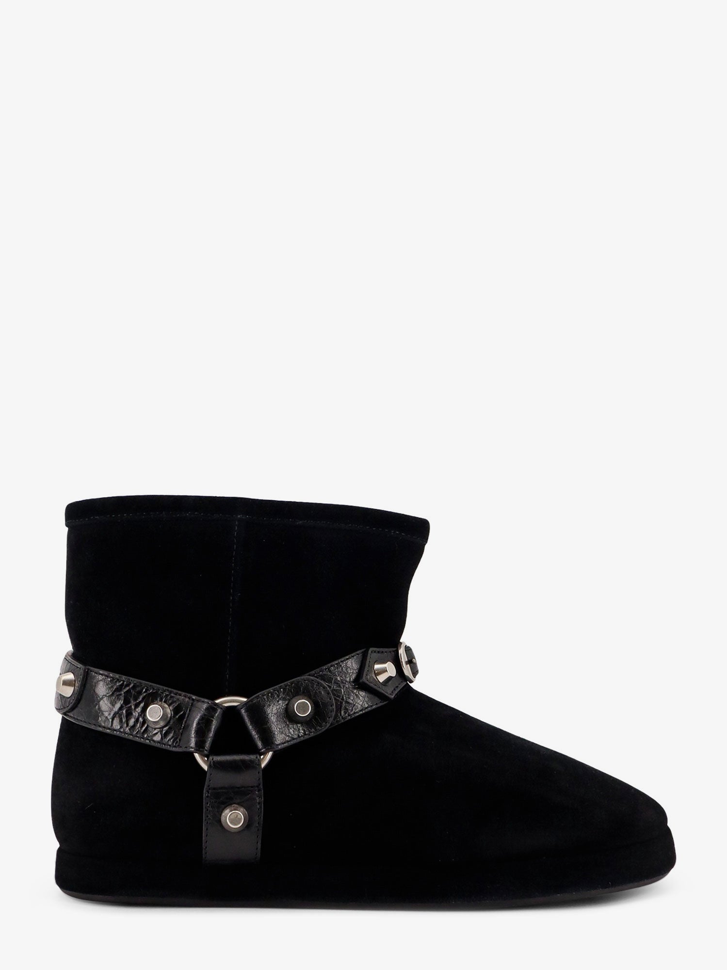 Balenciaga Leather And Wool Alaska Soft Bootie Boots