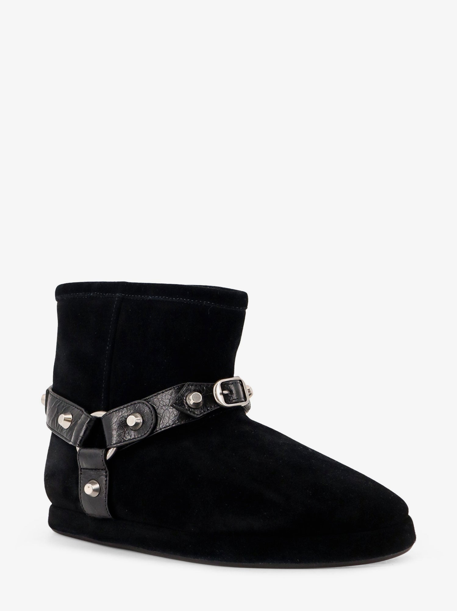 Balenciaga Leather And Wool Alaska Soft Bootie Boots