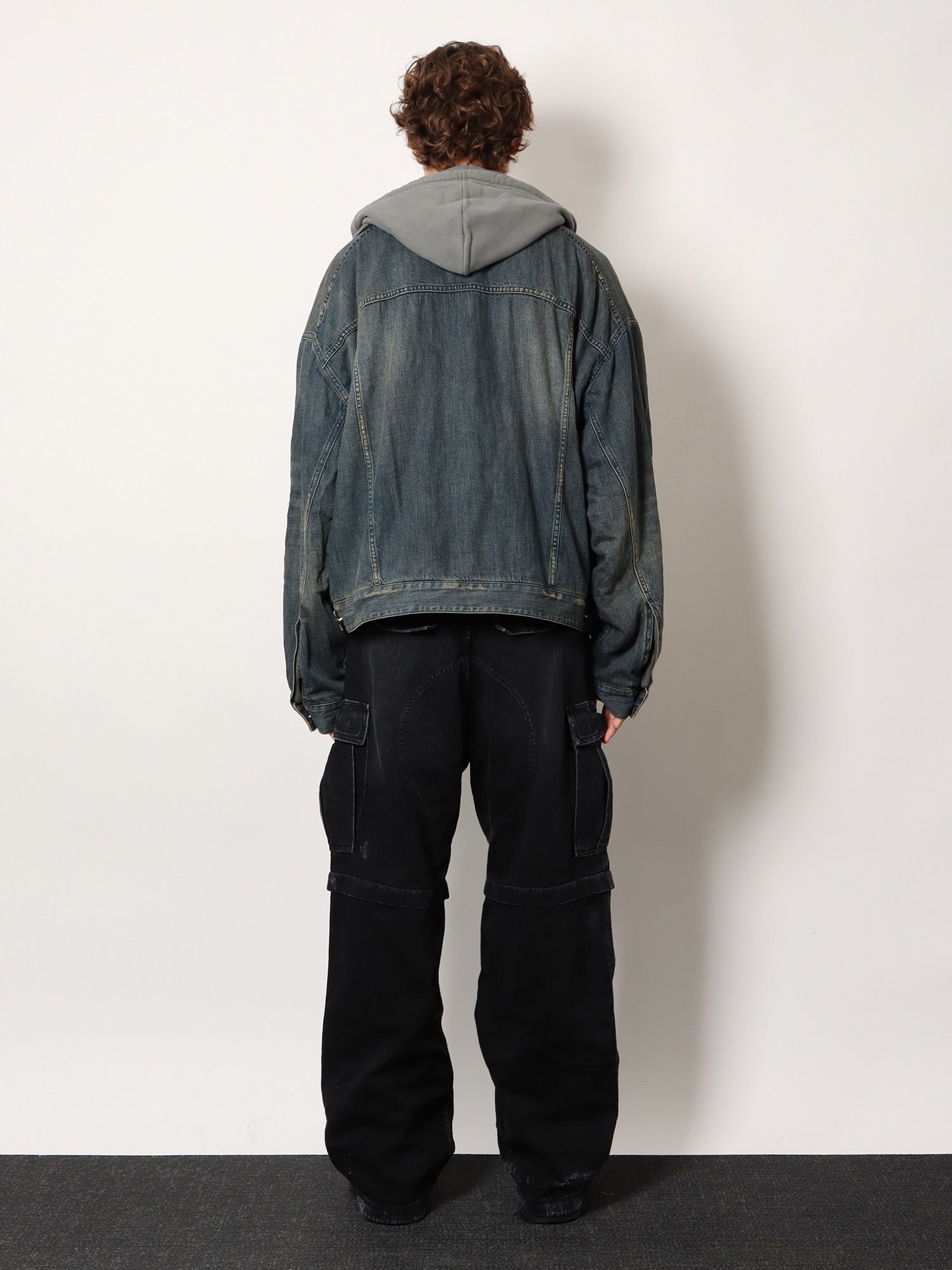 Balenciaga Layered Cotton Denim Jacket