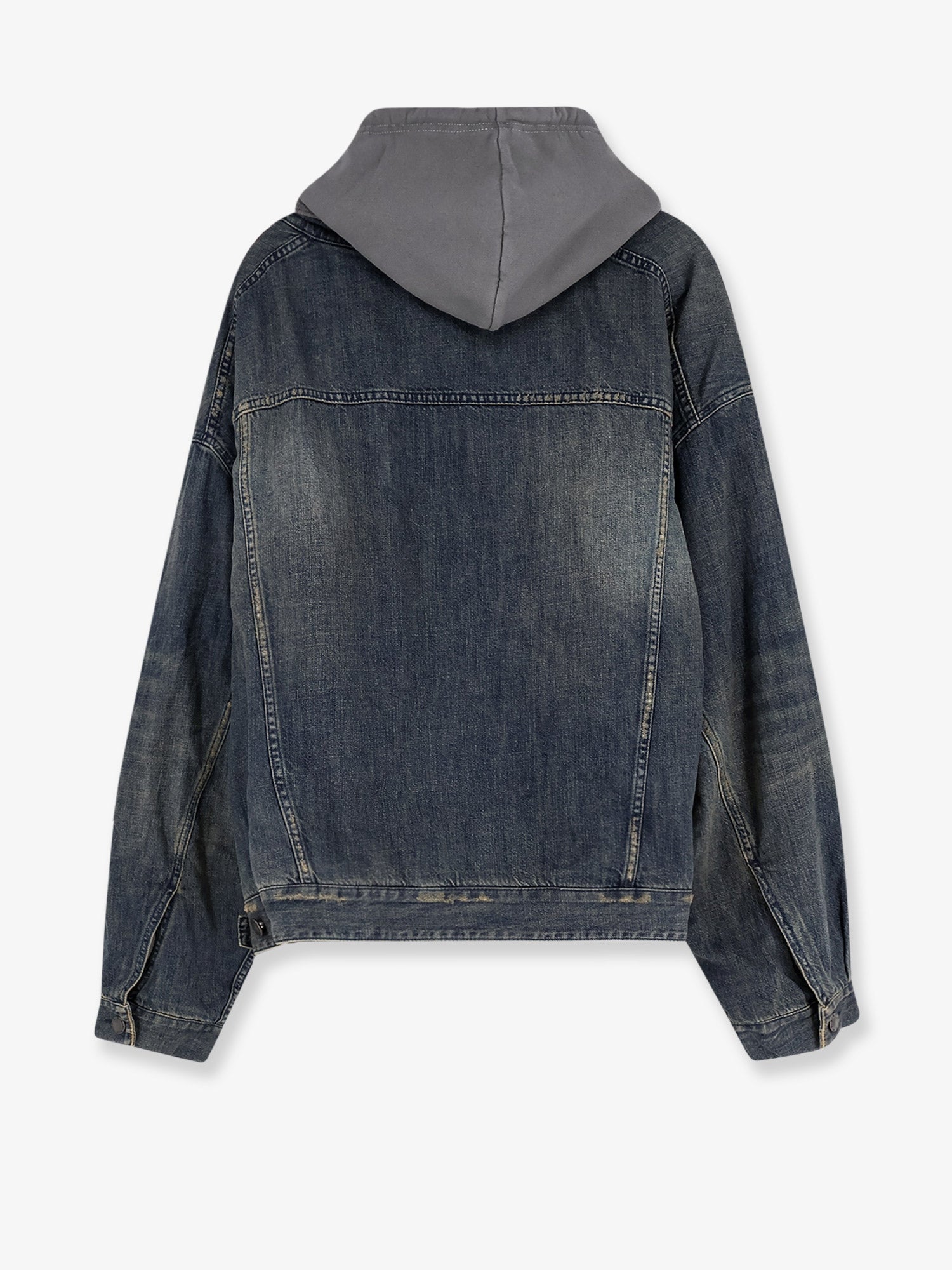 Balenciaga Layered Cotton Denim Jacket