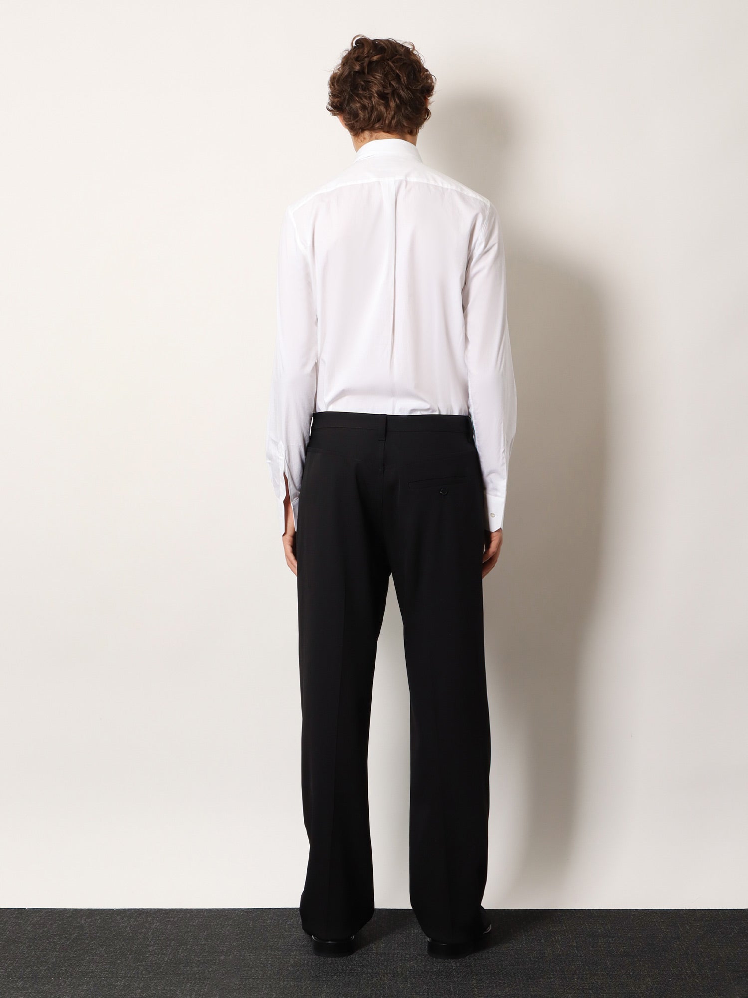 Balenciaga Straight Fit Cotton Trousers