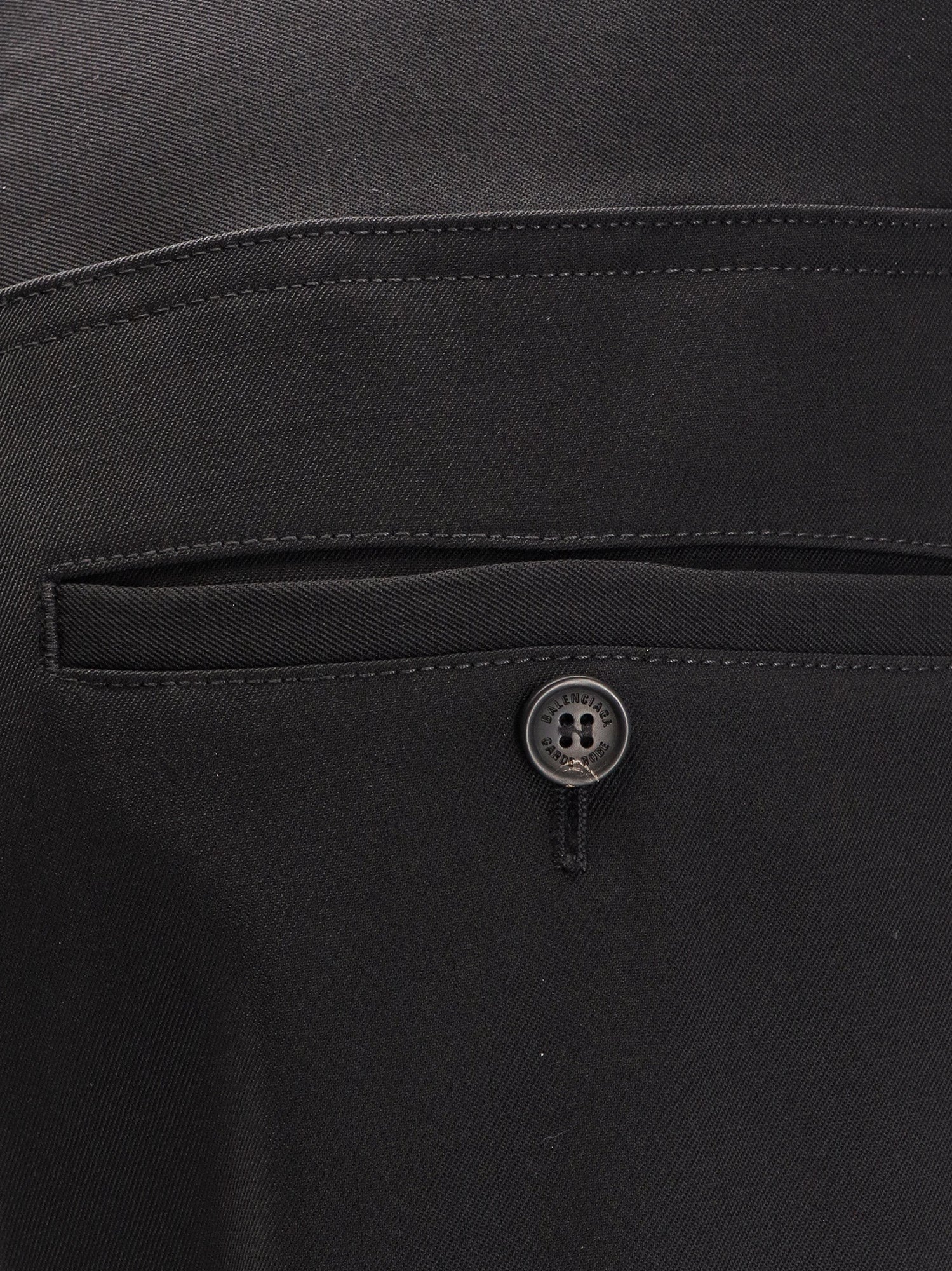 Balenciaga Straight Fit Cotton Trousers