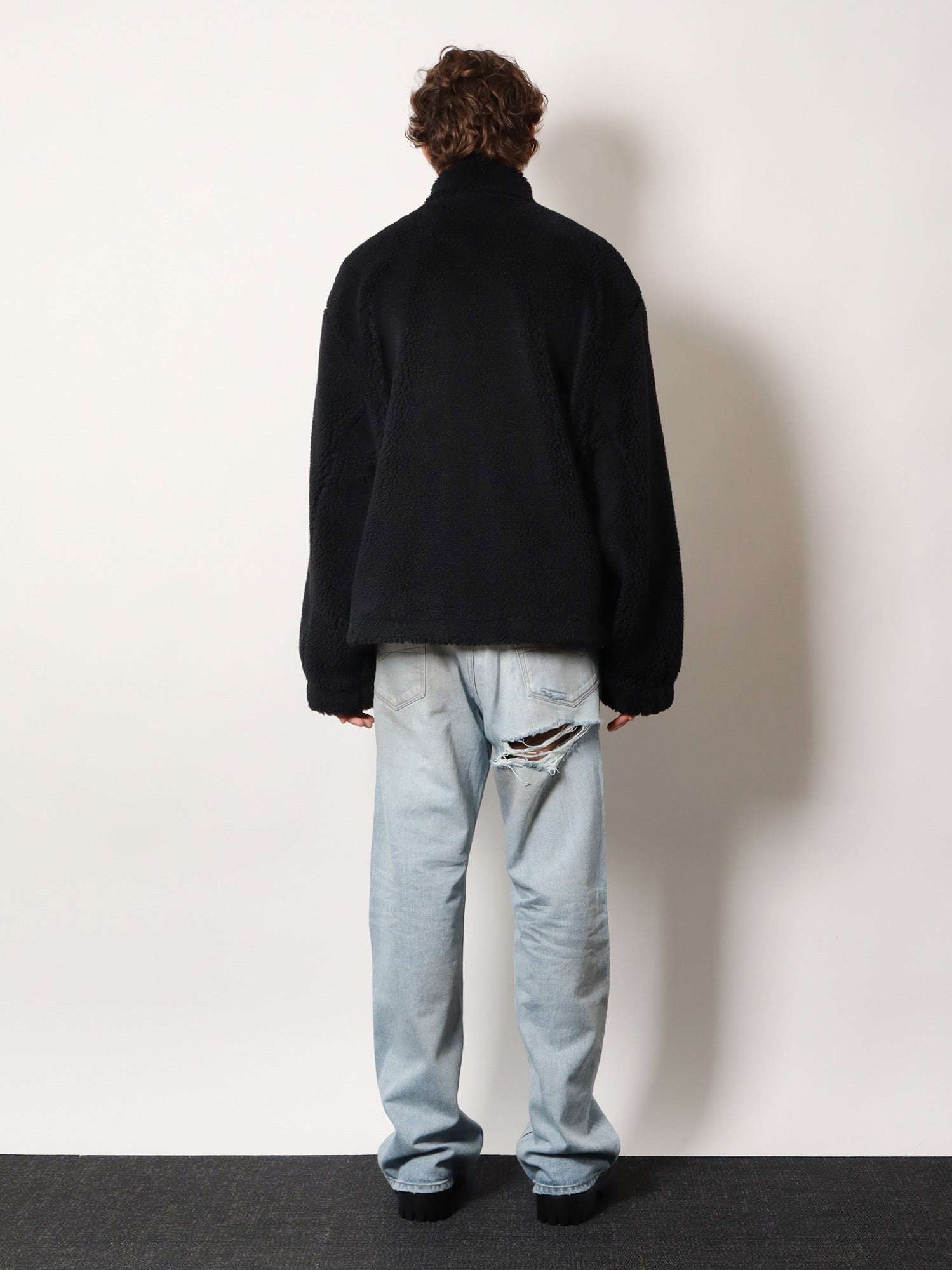 Balenciaga Oversized Faux Fur Jacket