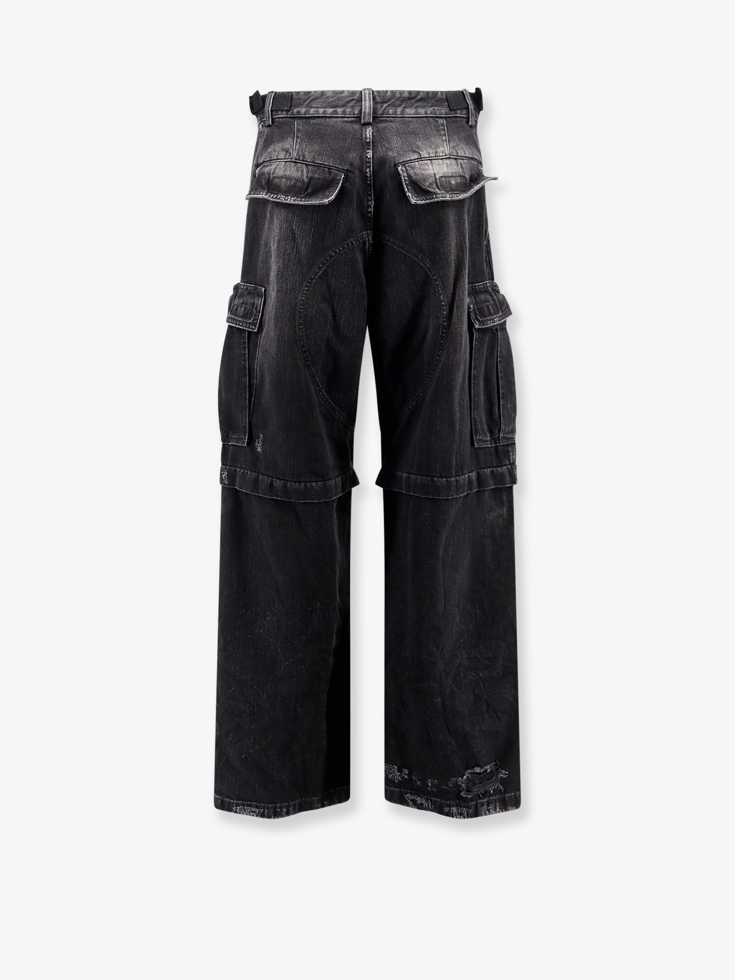 Balenciaga Cargo Black Denim Trousers