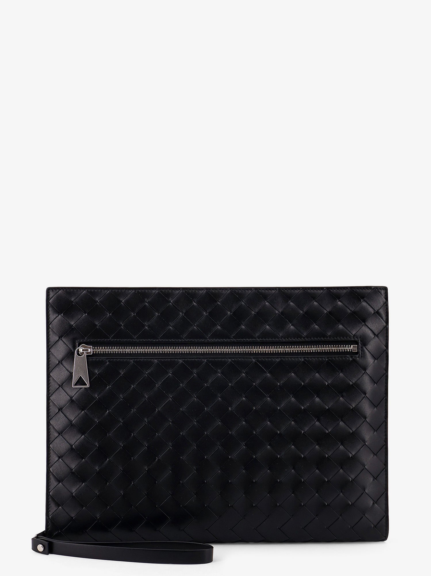 Bottega Veneta Avenue Leather Document Case With Intrecciato Motif