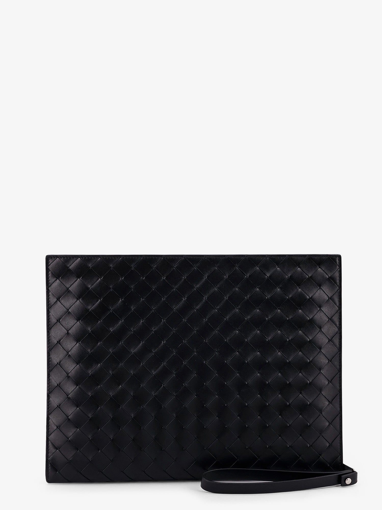 Bottega Veneta Avenue Leather Document Case With Intrecciato Motif