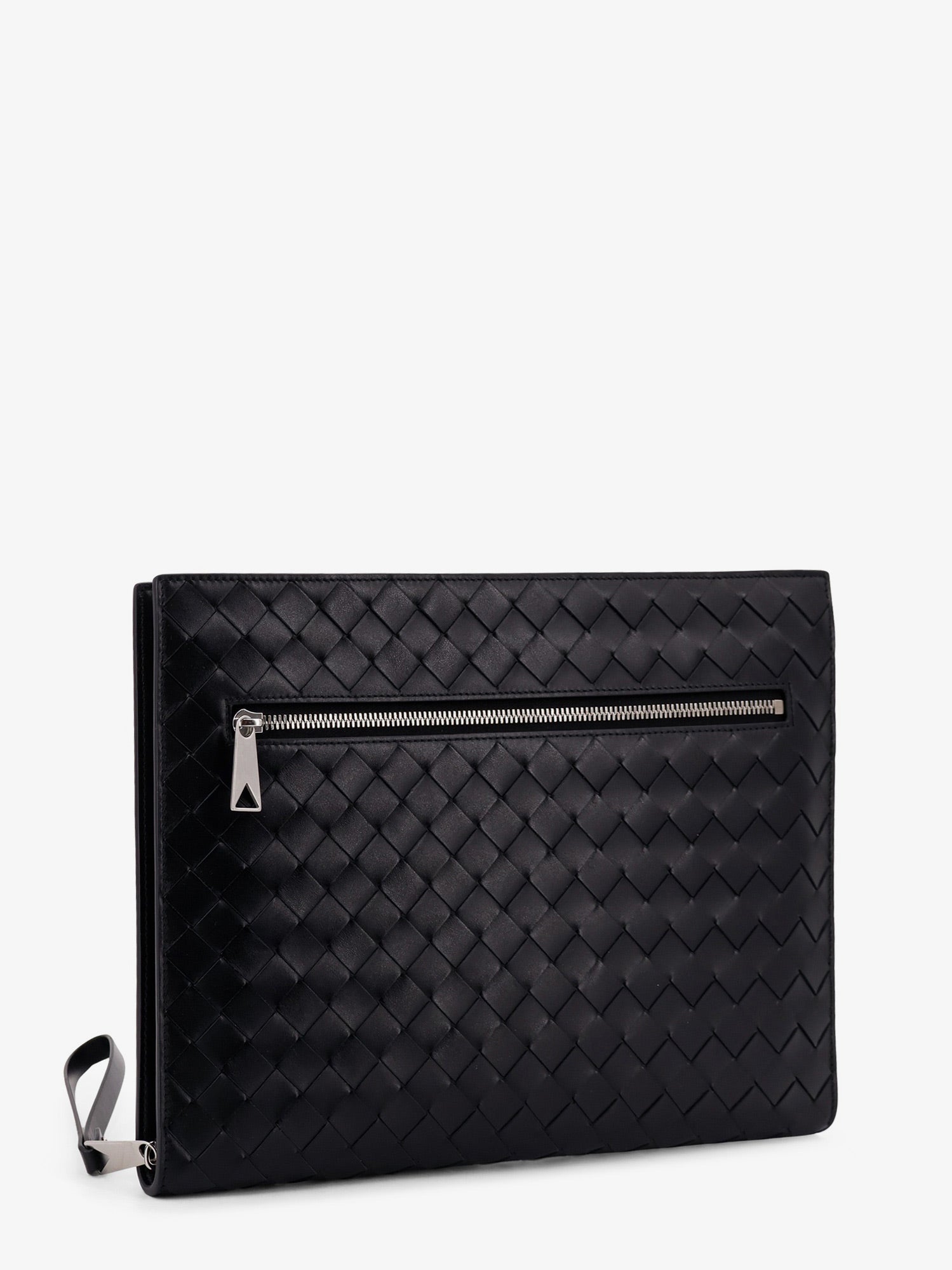 Bottega Veneta Avenue Leather Document Case With Intrecciato Motif
