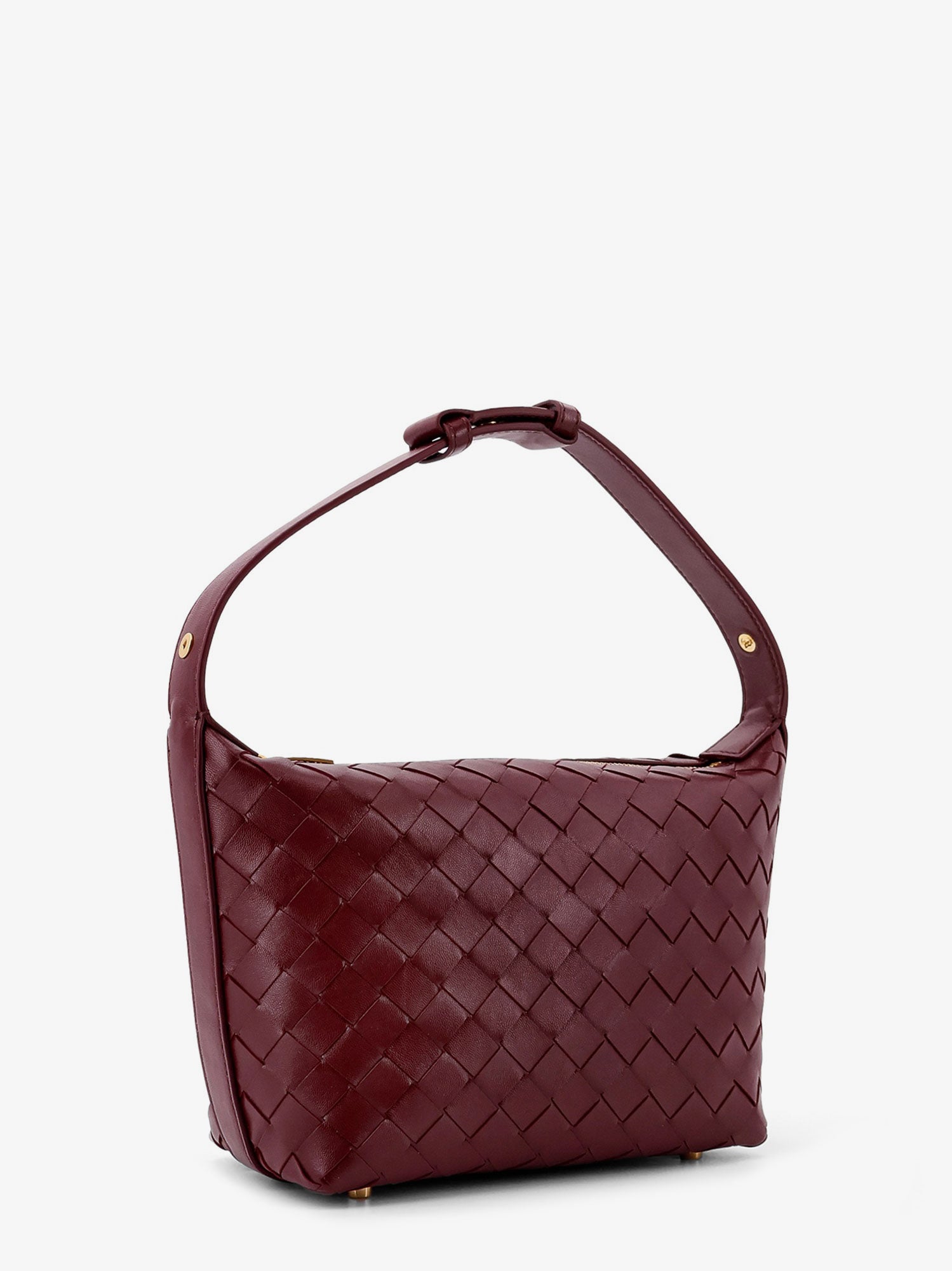 Bottega Veneta Wallace Leather Shoulder Bag With Intrecciato Motif