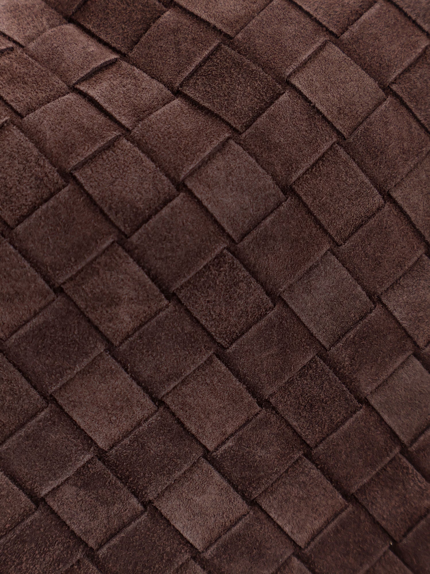 Bottega Veneta Hop Suede Shoulder Bag With Intrecciato Motif