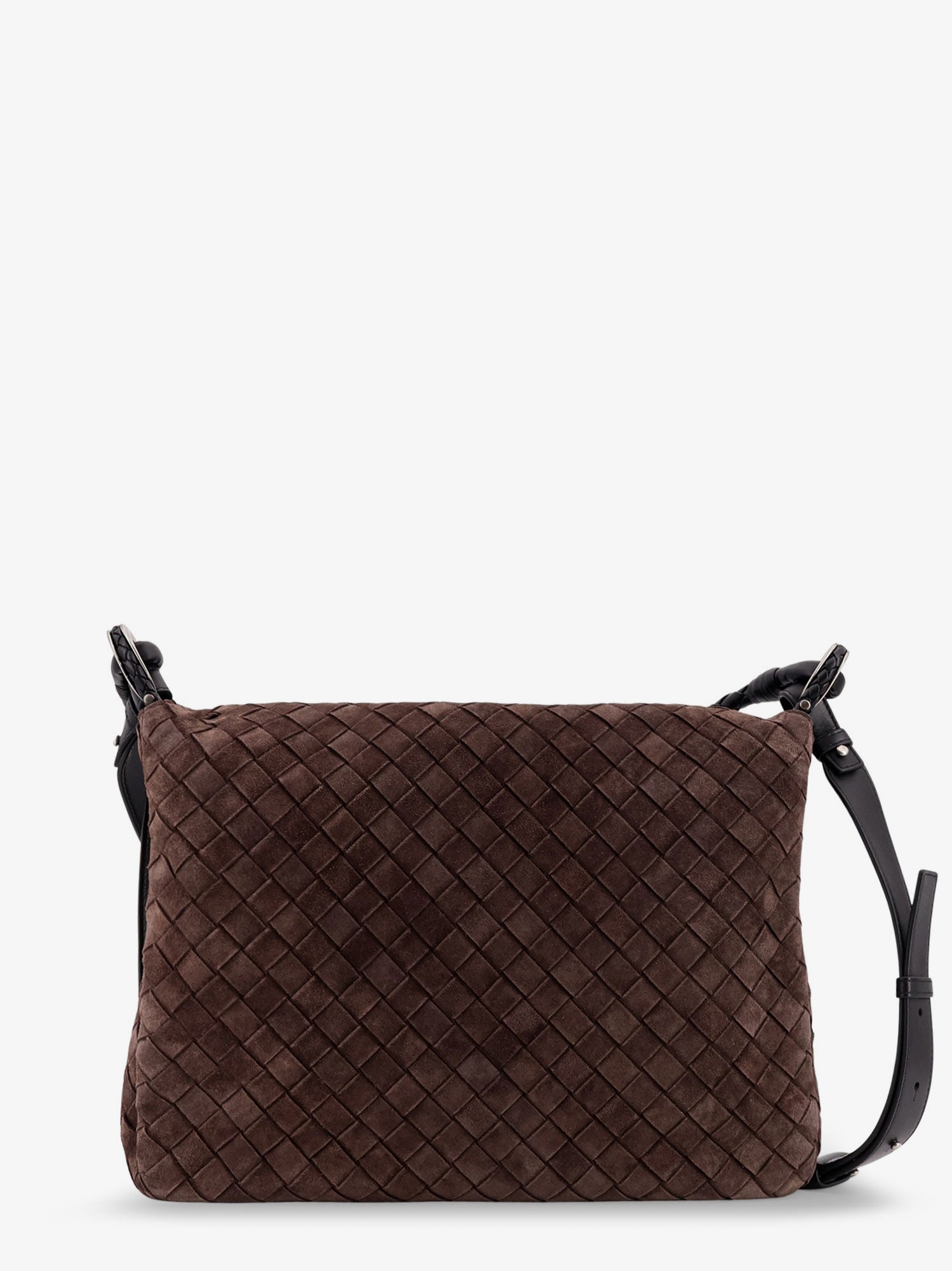 Bottega Veneta Intrecciato Suede Shoulder Bag