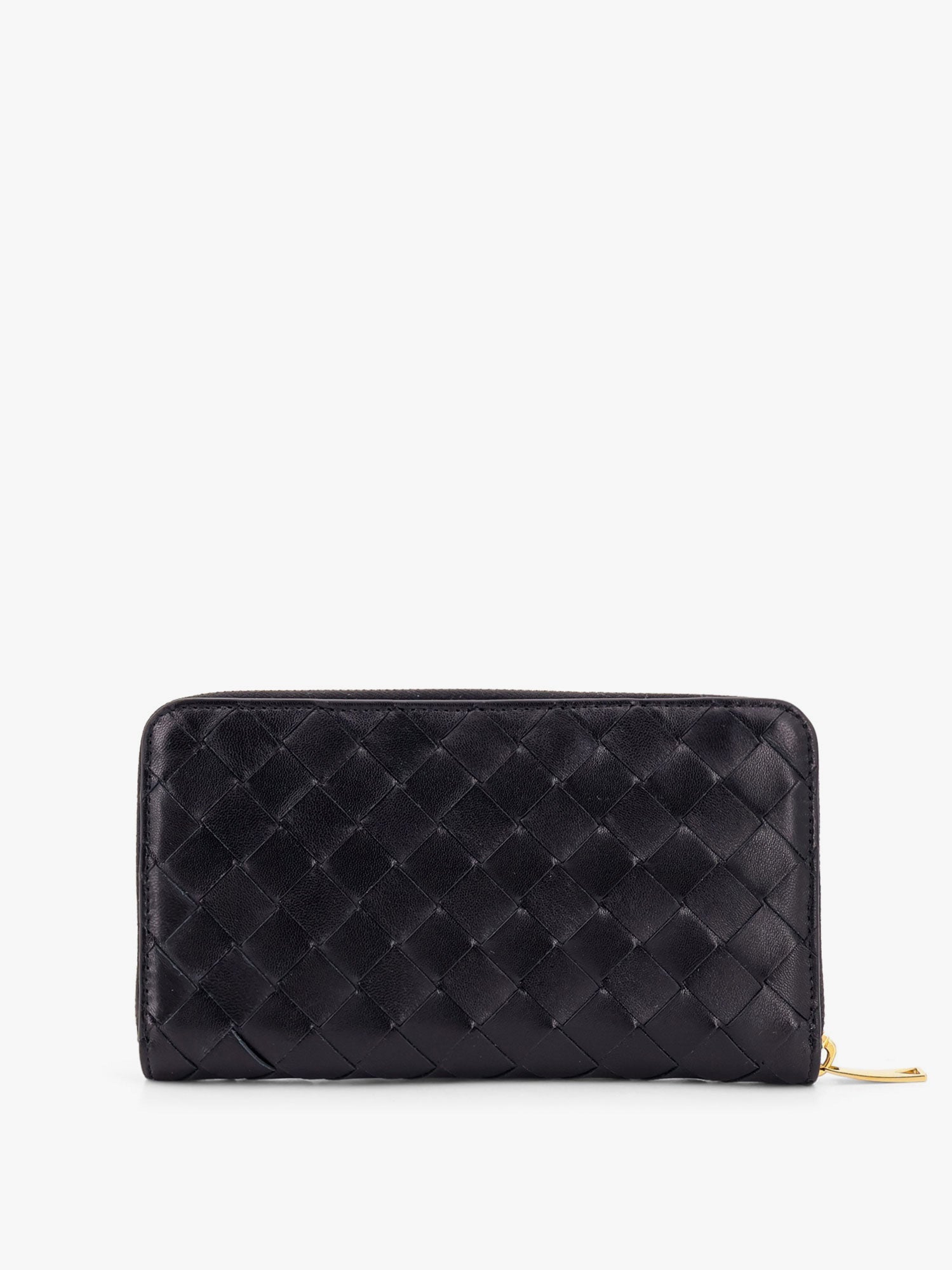 Bottega Veneta Leather Wallet With Intrecciato Motif