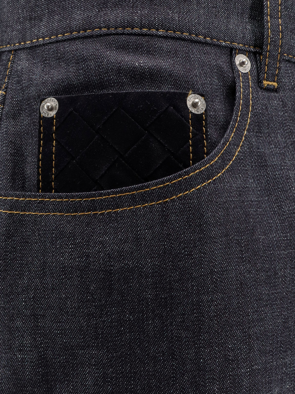 Bottega Veneta Wide Leg Jeans With Turn Up