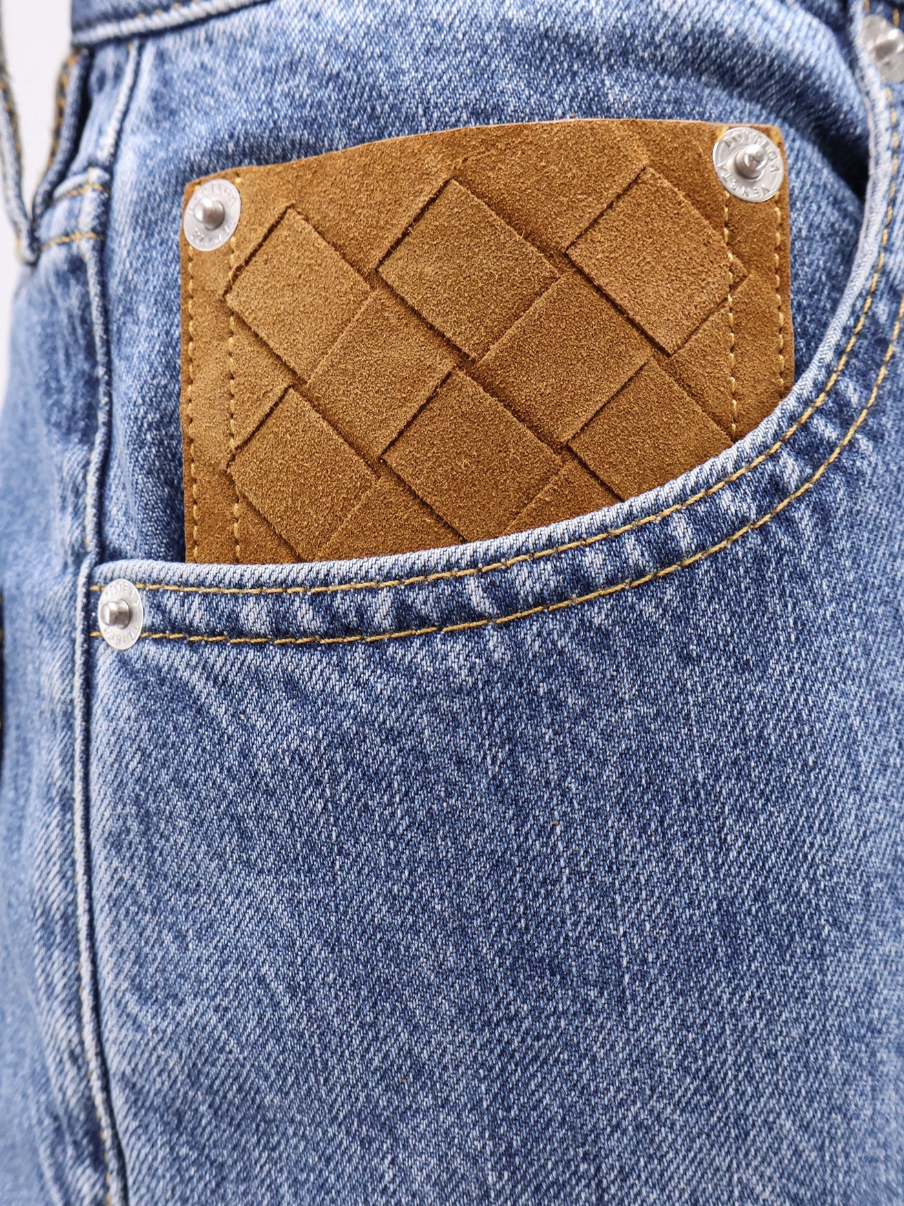 Bottega Veneta Turned Up Jeans With Straight Leg