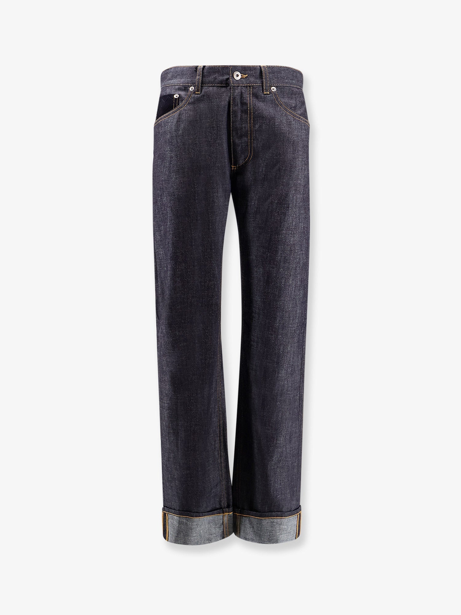 Bottega Veneta Turned Up Jeans With Straight Leg