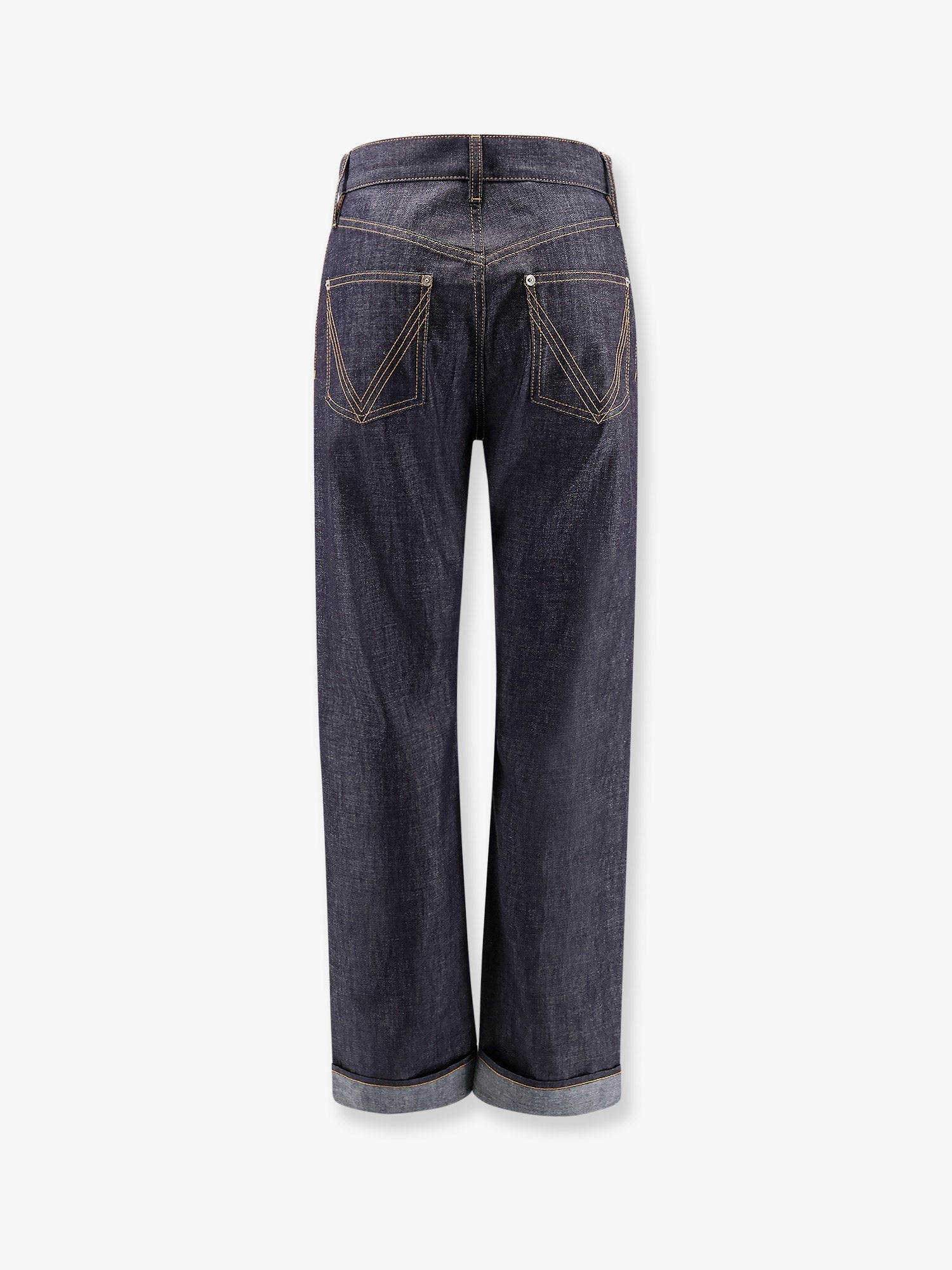 Bottega Veneta Turned Up Jeans With Straight Leg