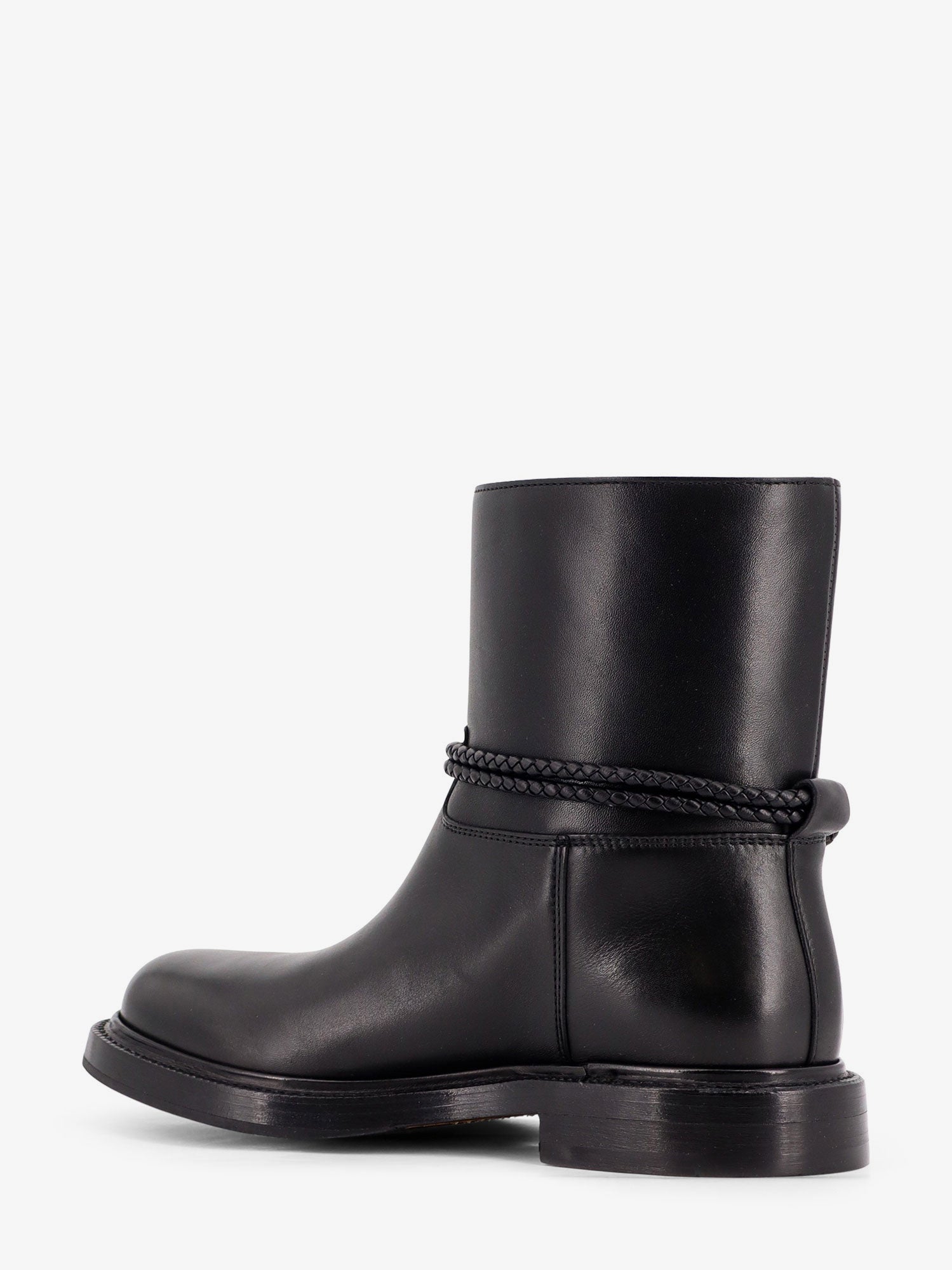 Bottega Veneta James Leather Ankle Boots