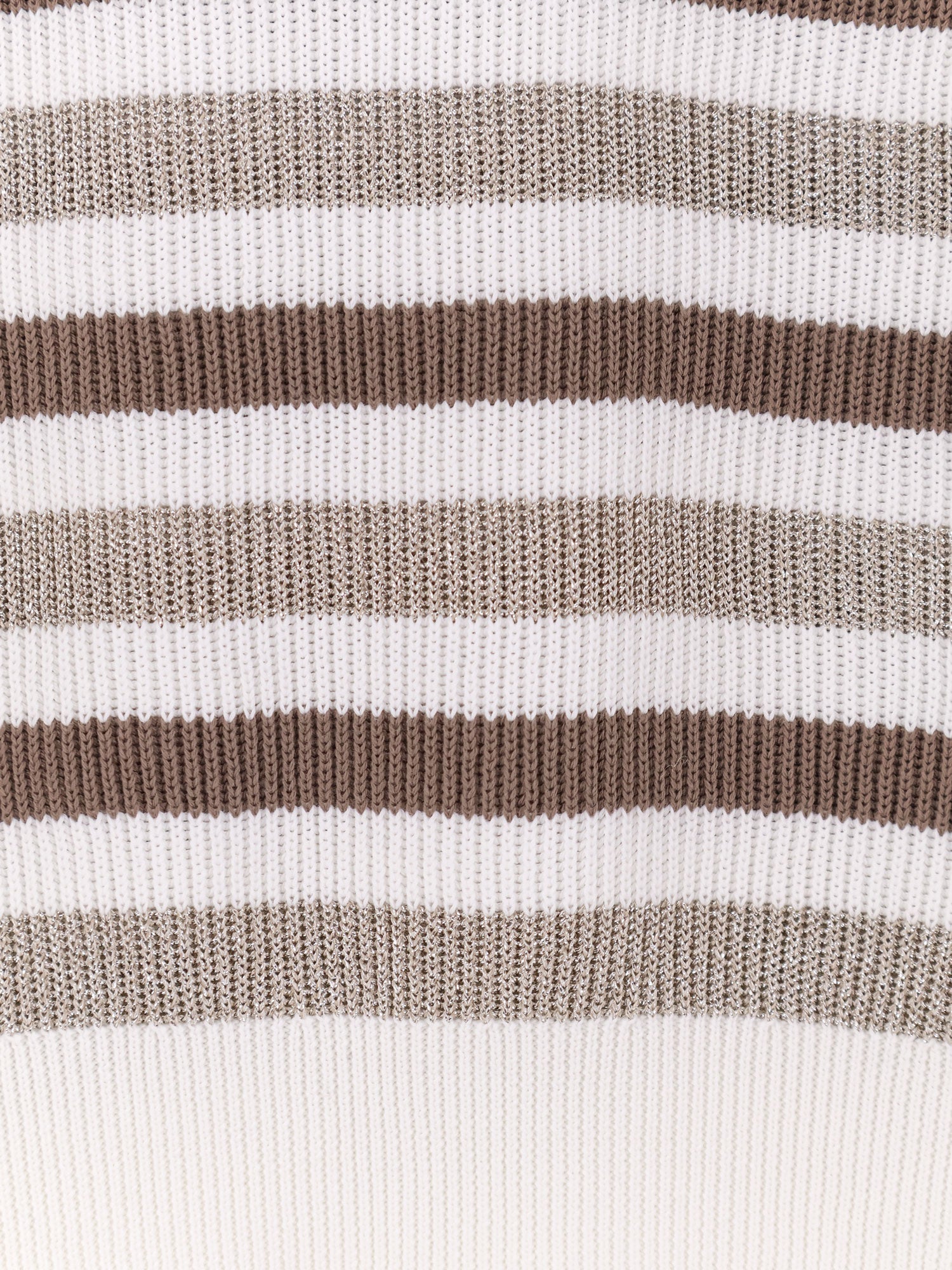Brunello Cucinelli Sparkling Stripes Cotton Sweater
