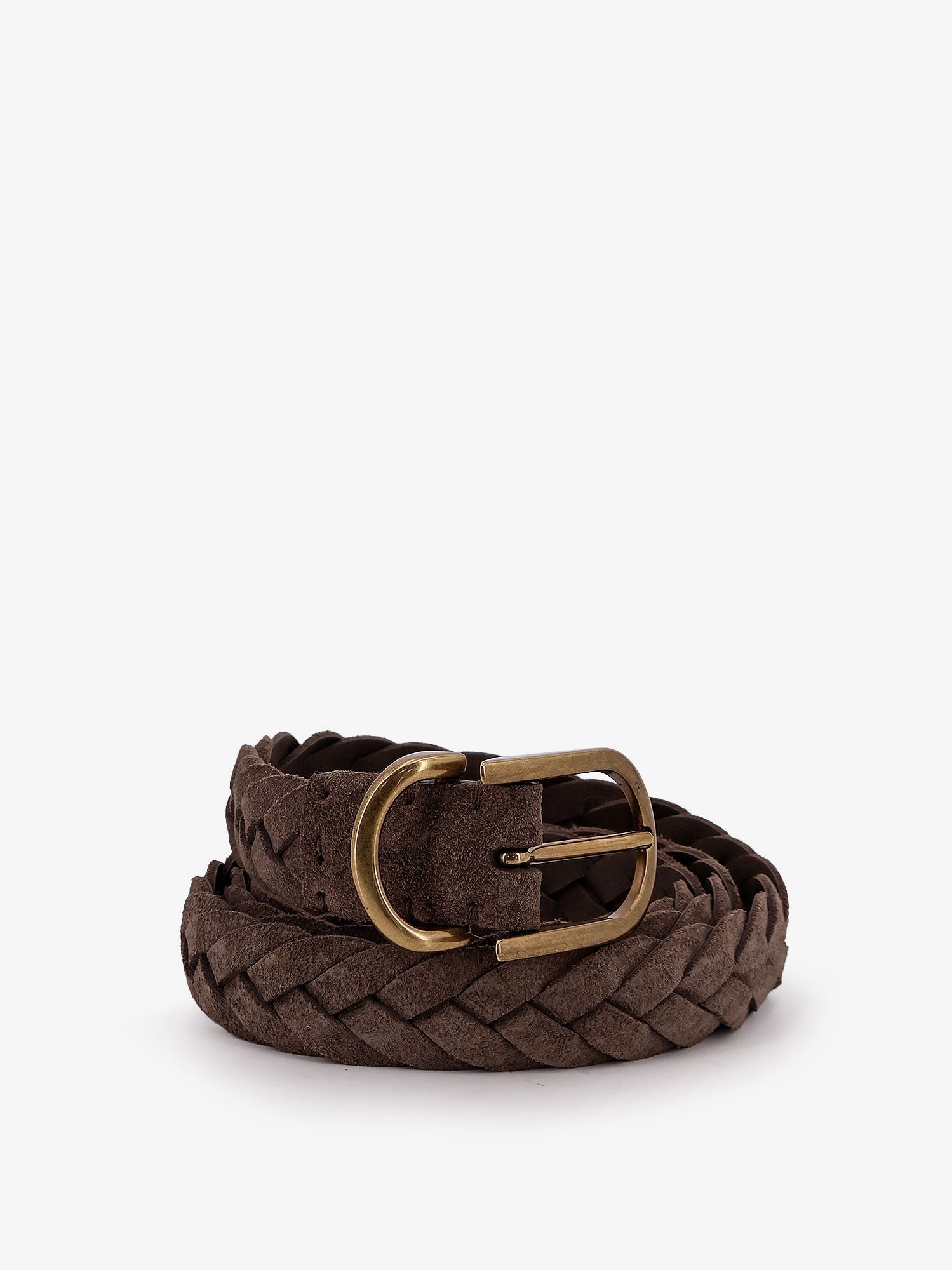 Brunello Cucinelli Suede Woven Belt