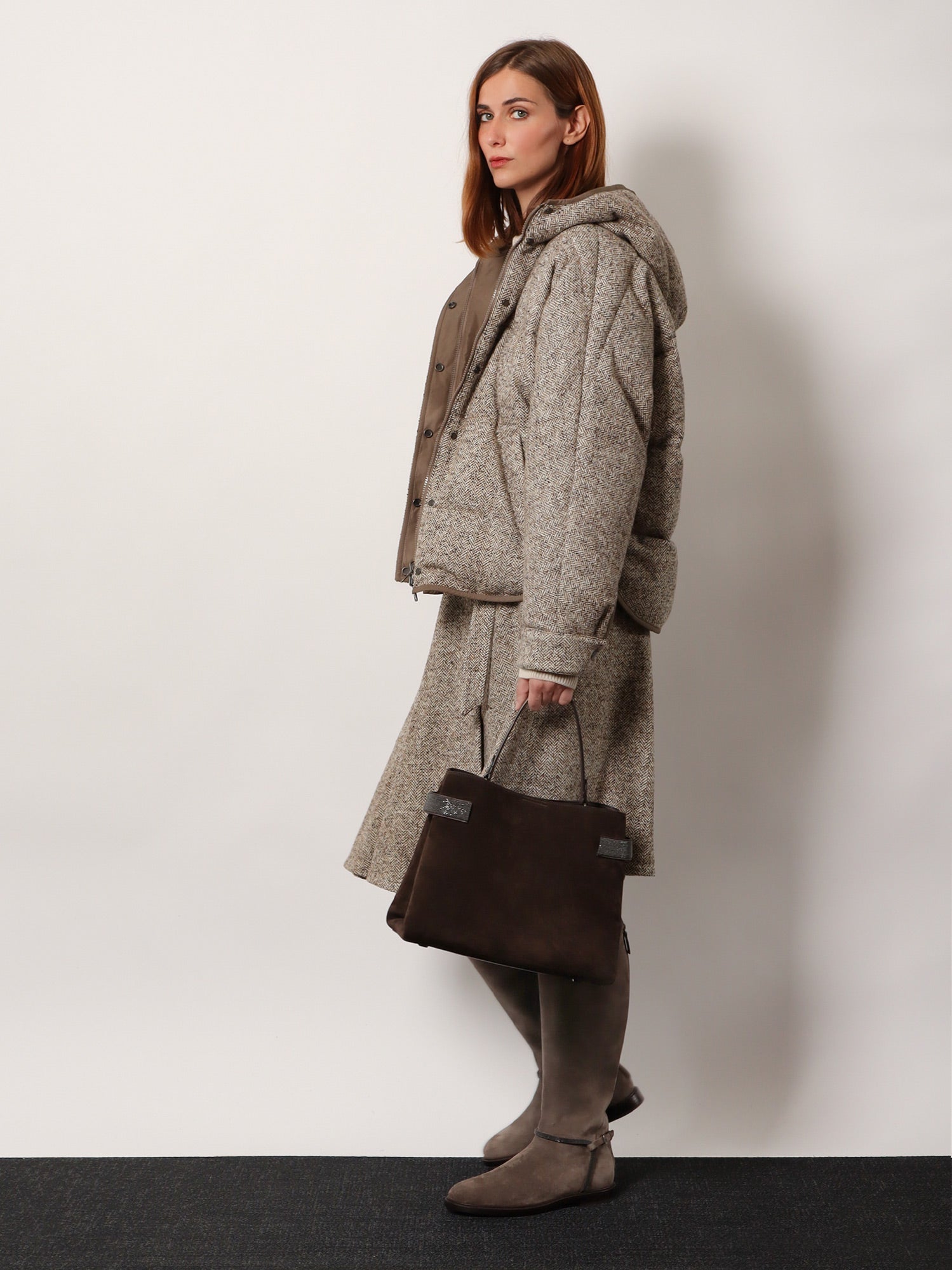 Brunello Cucinelli Reversible Wool And Silk Down Jacket