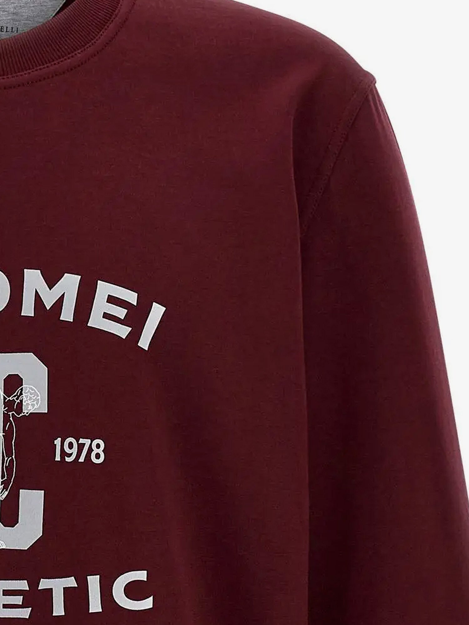 Brunello Cucinelli Cotton Sweatshirt With Print On The Front