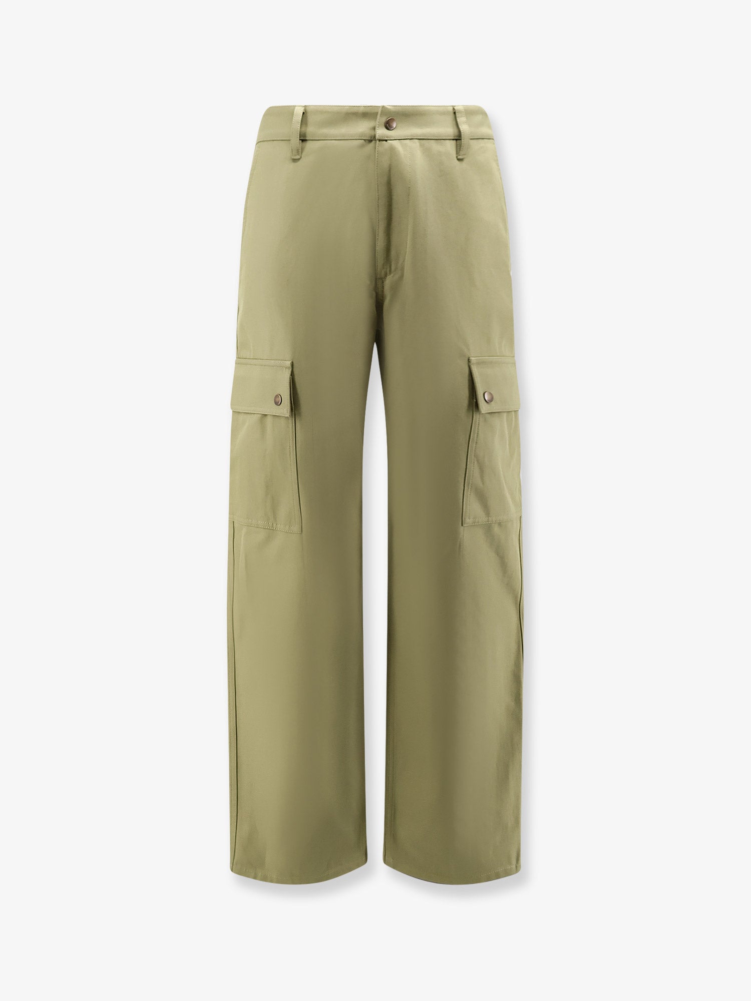 Burberry Cotton Trousers With Logo Embroidery