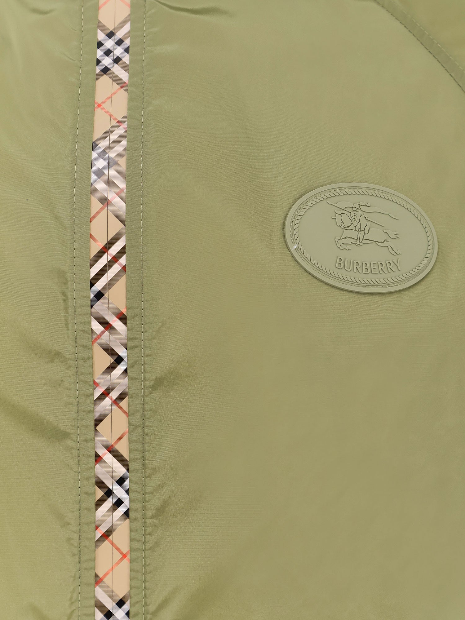 Burberry Nylon Jacket With Ekd Patch