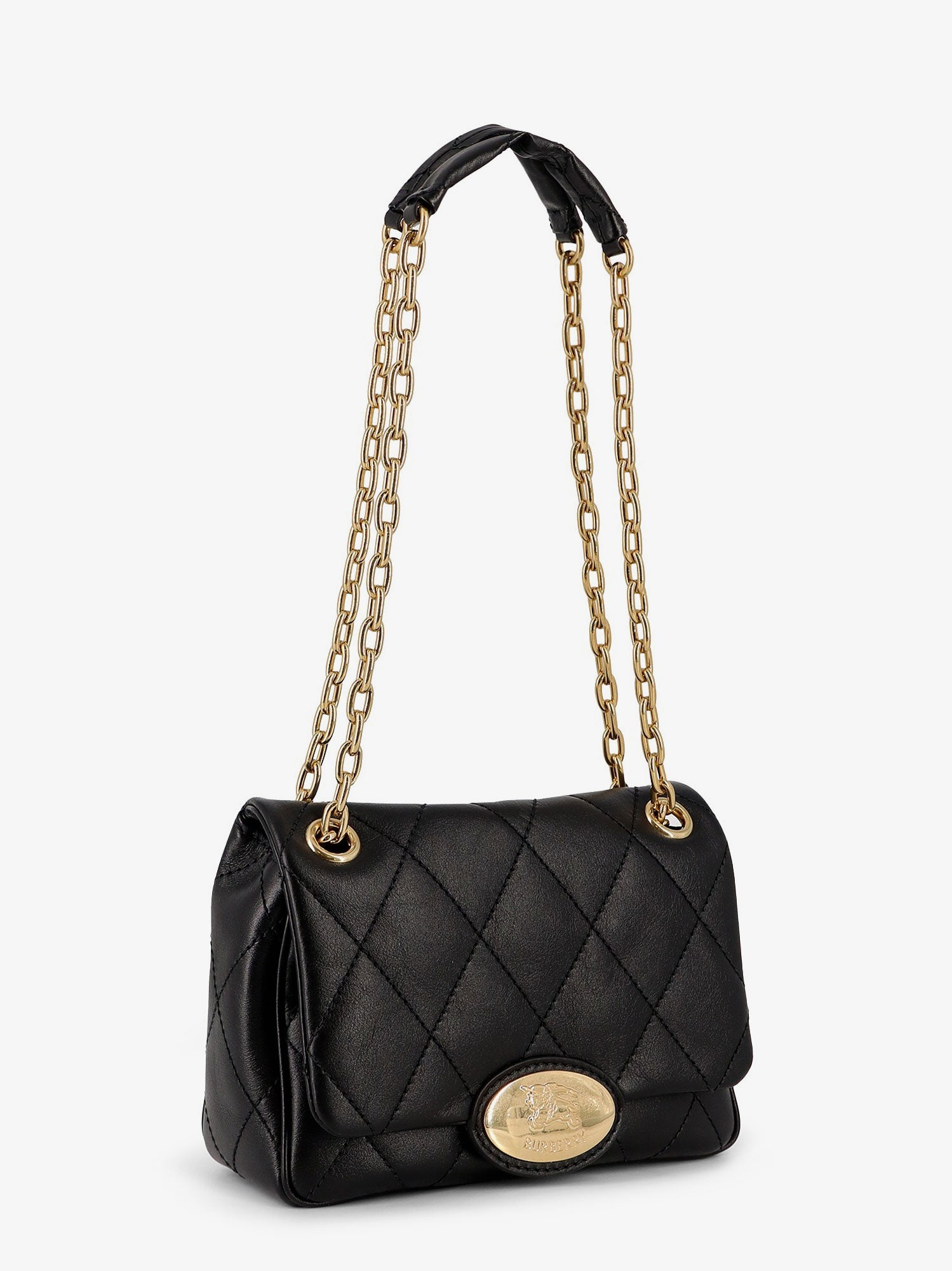 Burberry Strand Quilted Leather Crossbody Bag