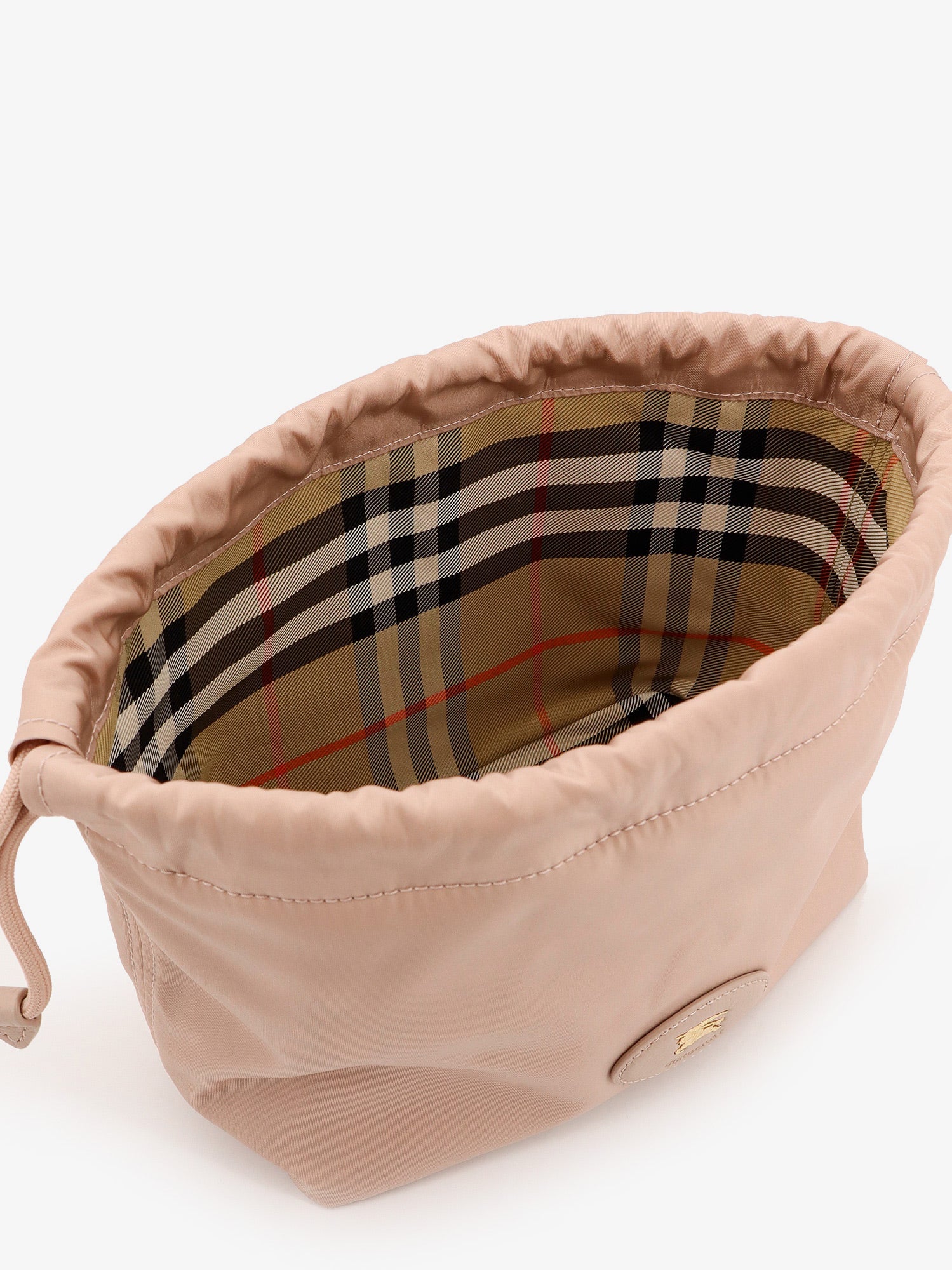 Burberry Horseshoe Drawstring Clutch Bag