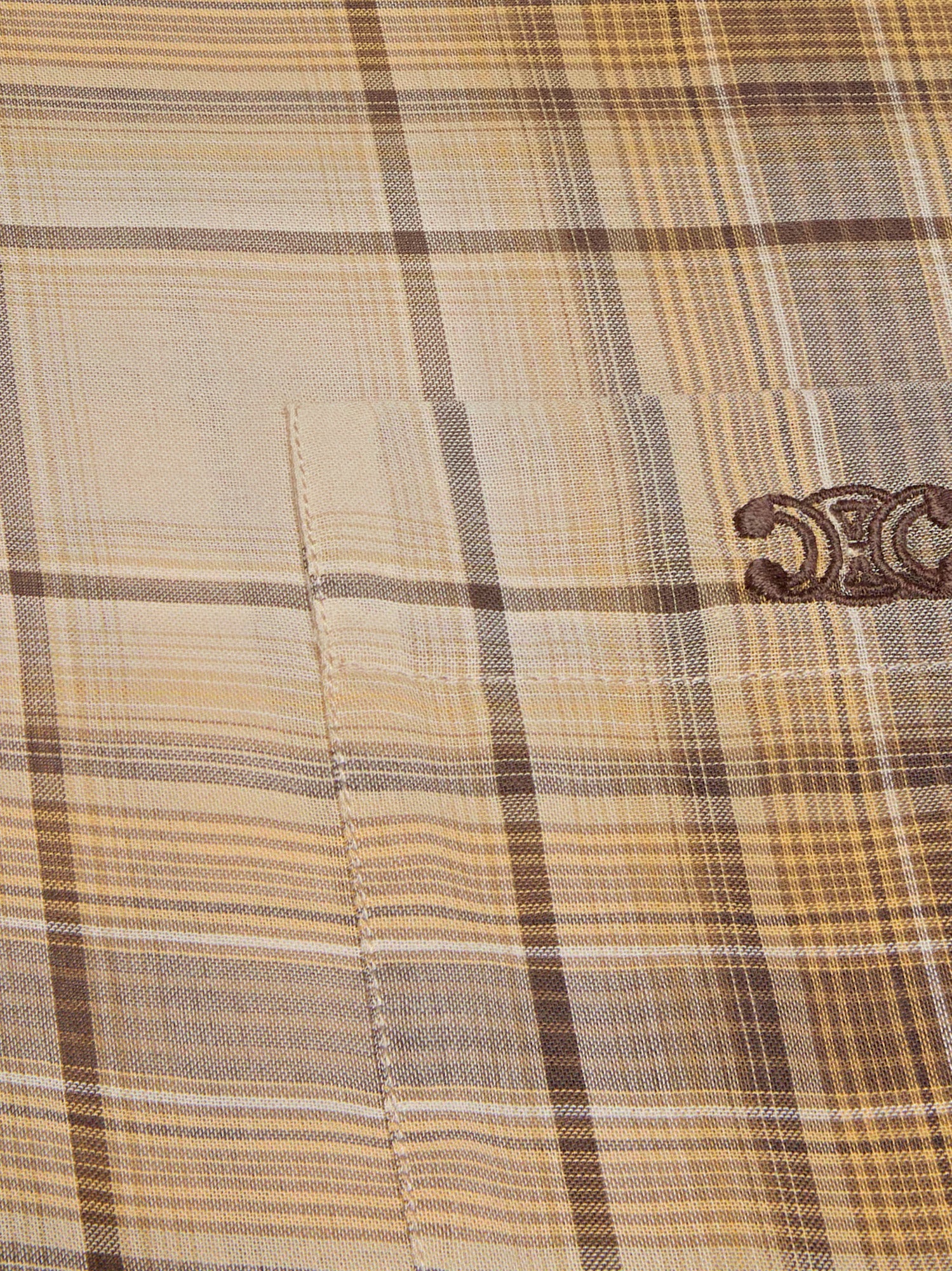 Celine Checked Cotton Shirt