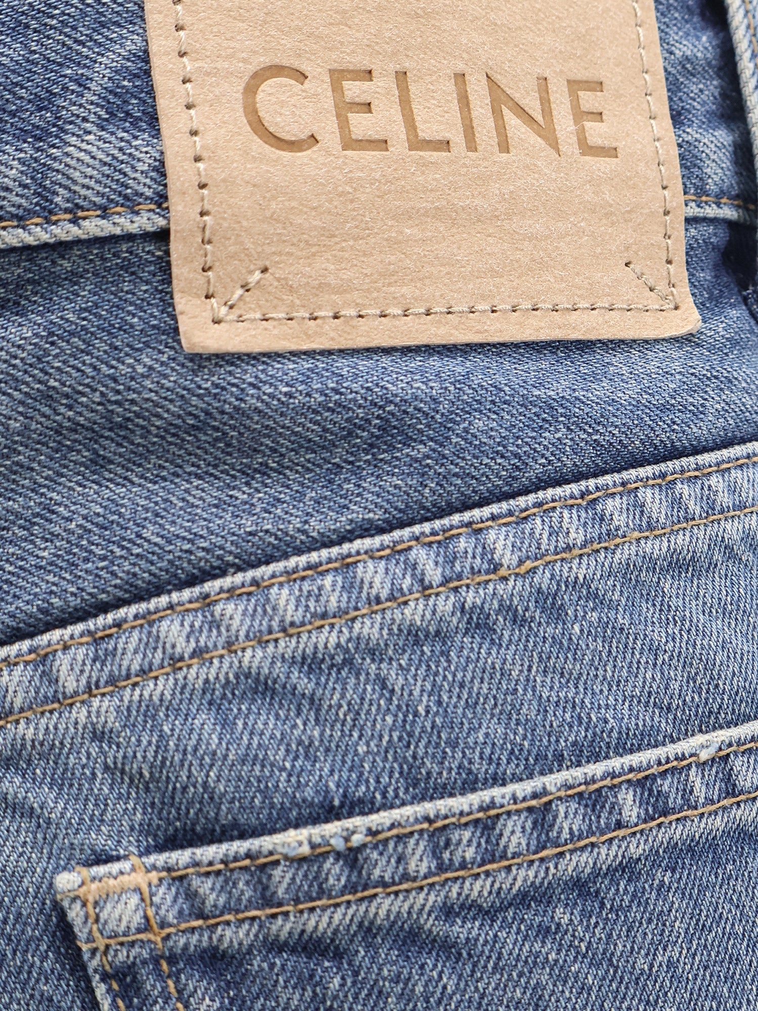 Celine Stone-washed Cotton Jeans
