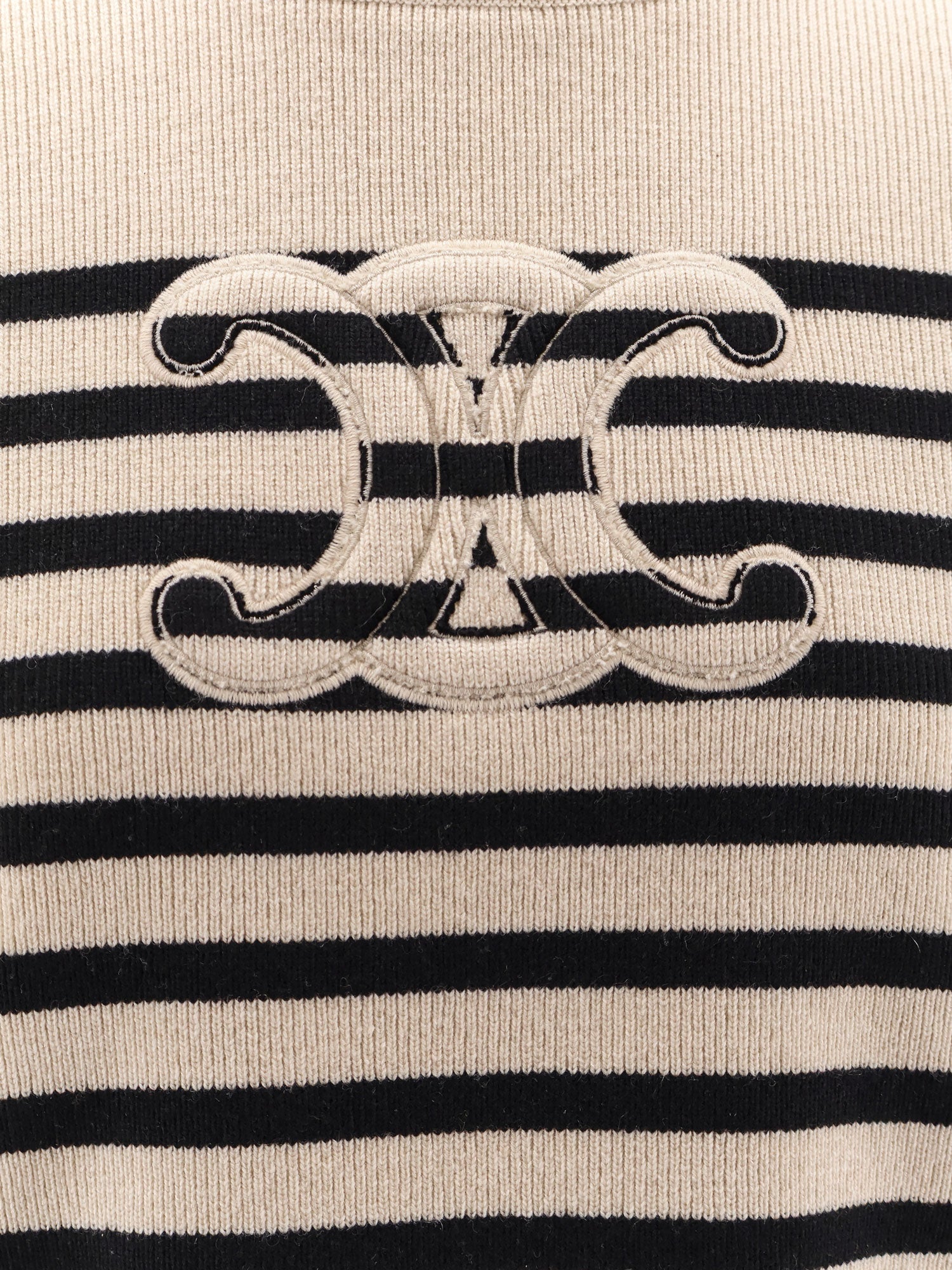 Celine Triomphe Cashmere And Wool Sweater