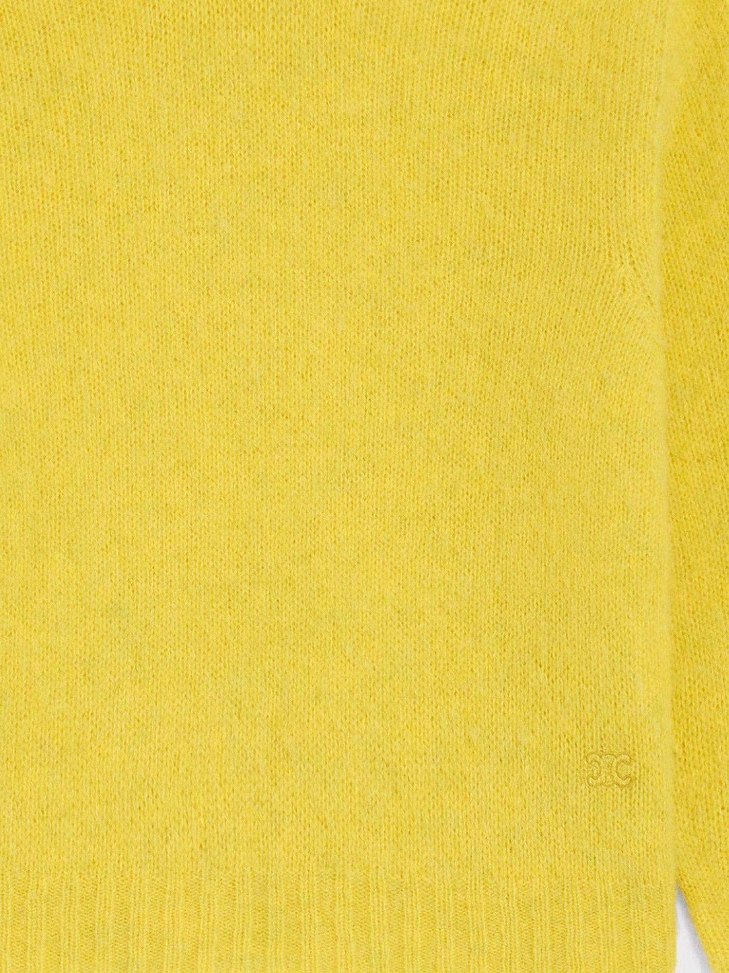 Celine Wool Turtleneck With Triomphe Embroidery