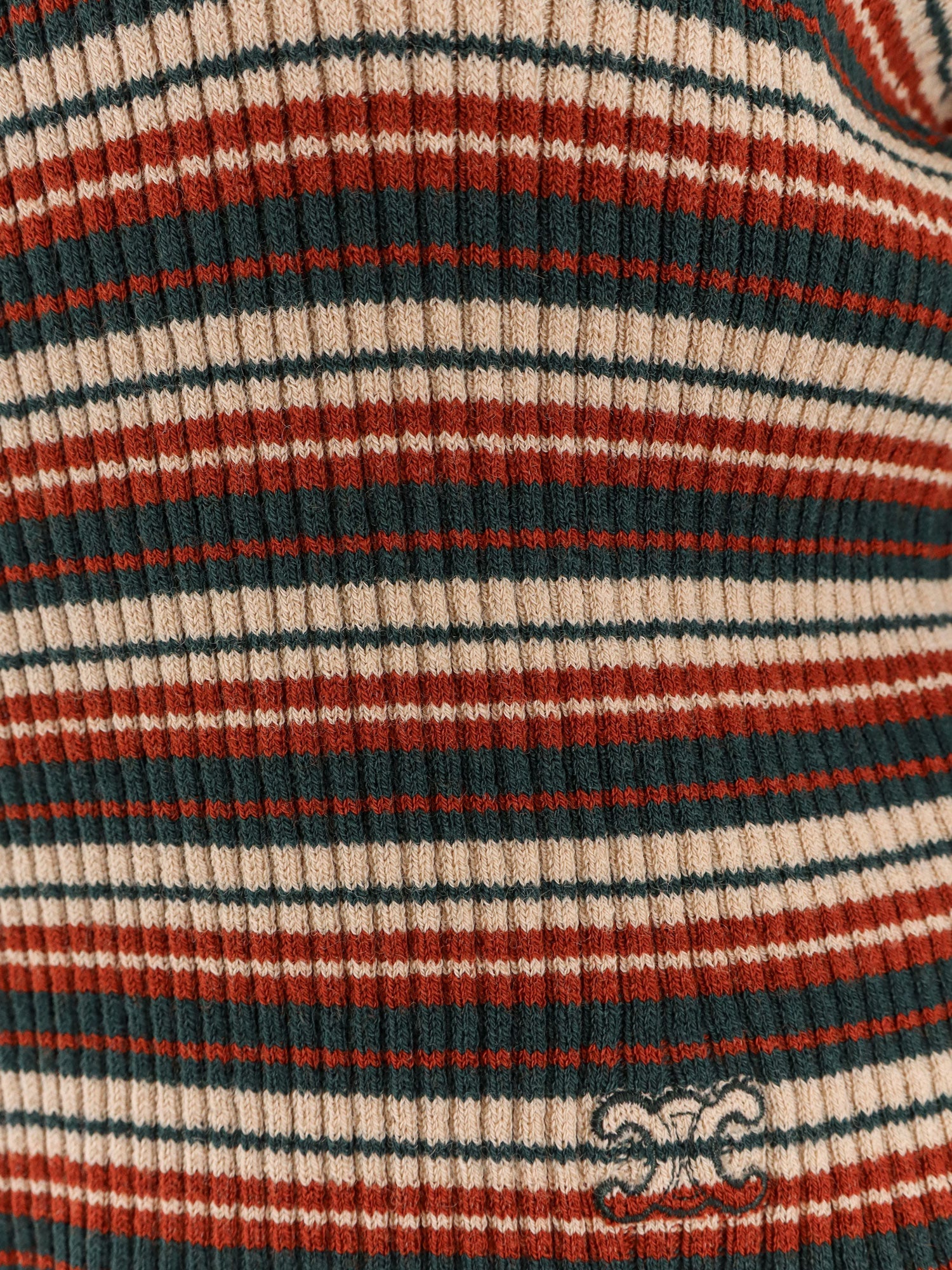 Celine Striped Stretch Wool Sweater