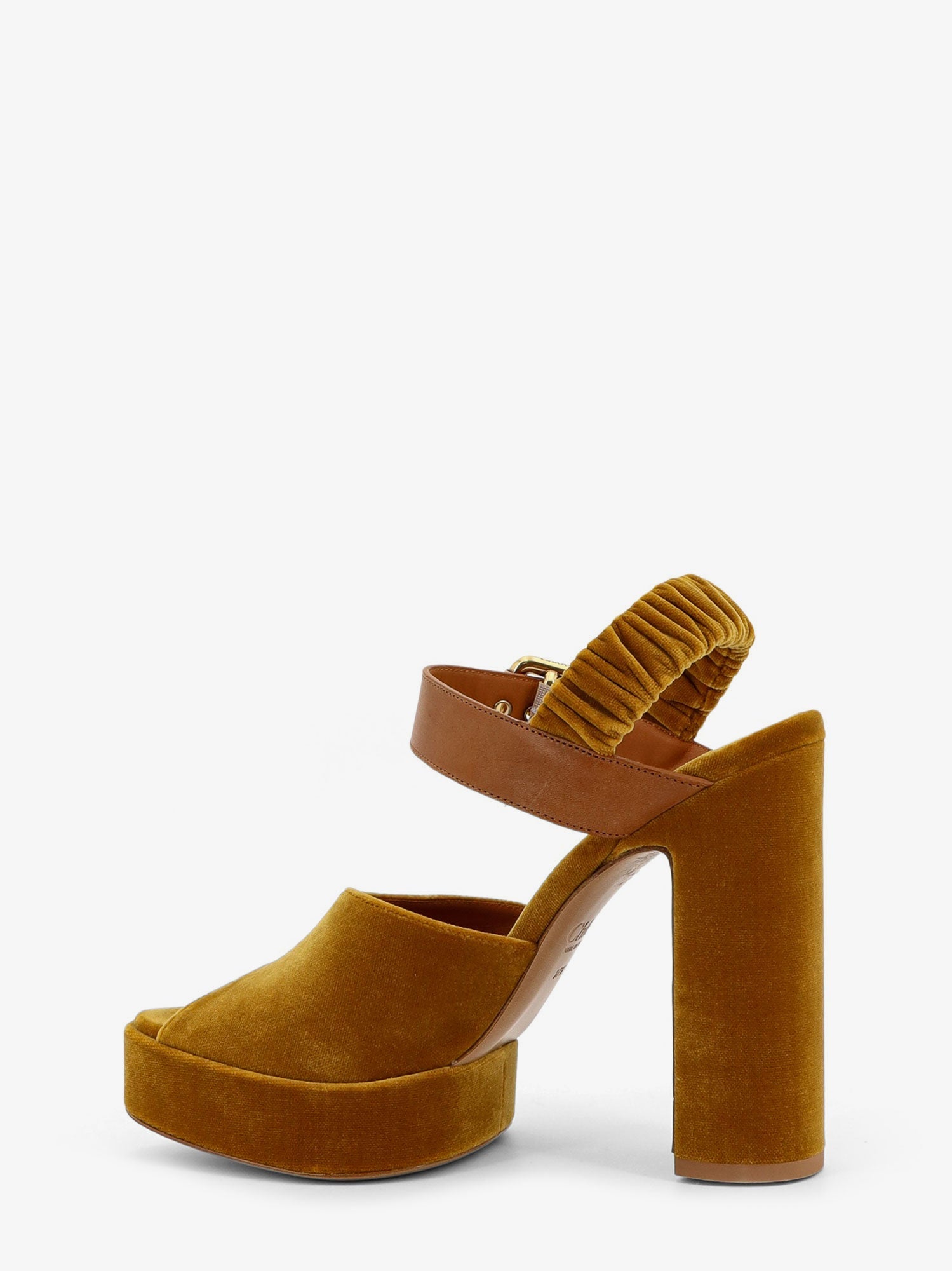 Chloé Aria Velvet Sandals