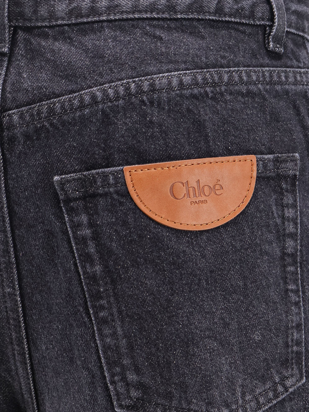 Chloé Jeans With Iconic Leather Logo Tag