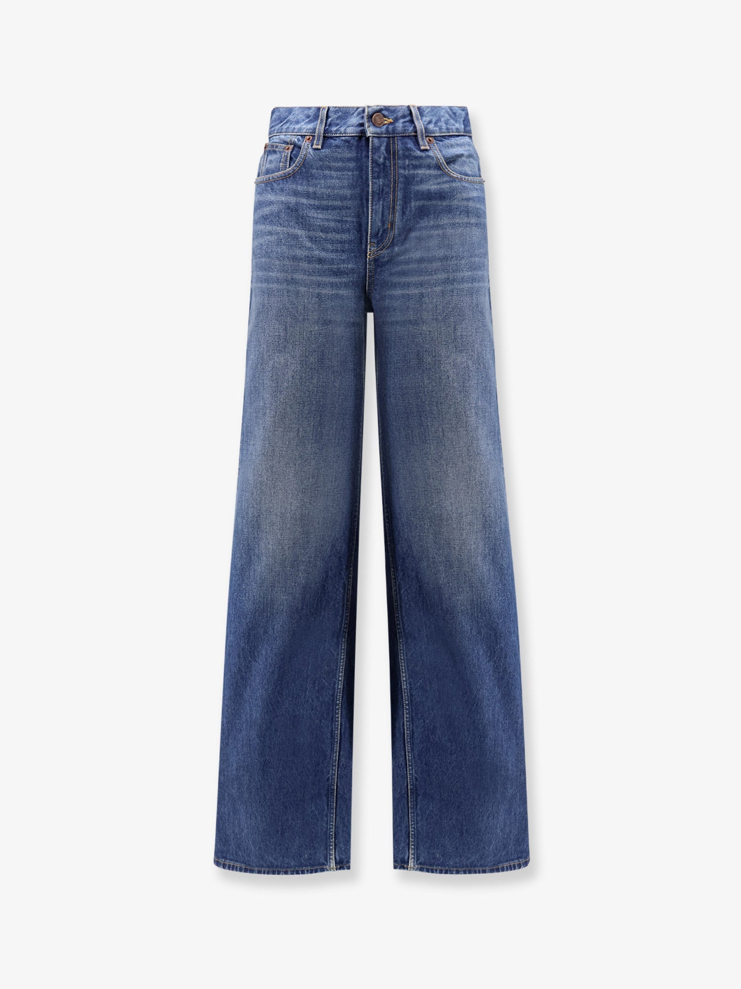Chloé Jeans With Leather Logo Tag